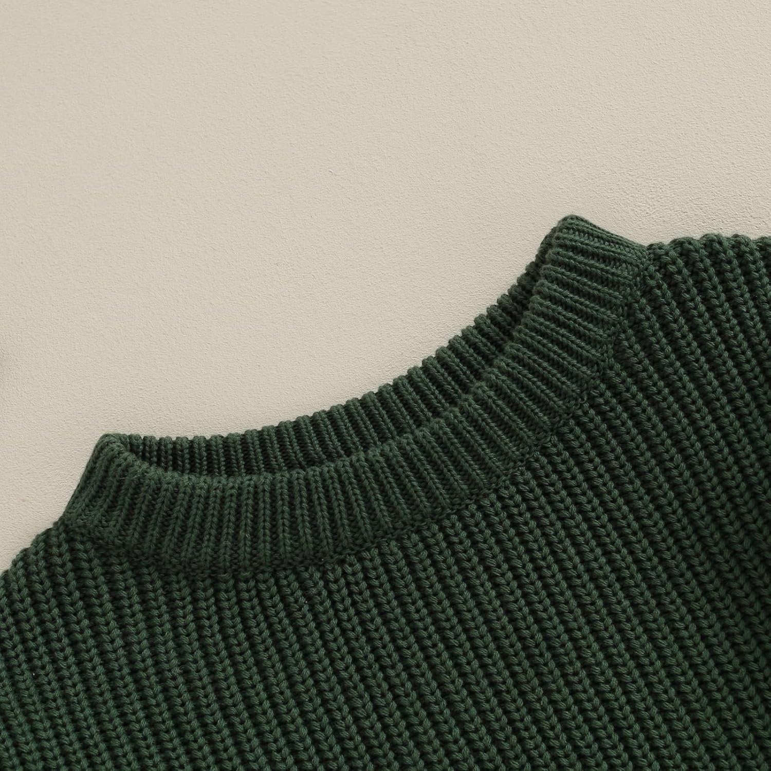 Karwuiio Toddler Baby Girl Boy Knit Sweater Round Neck Long Sleeve Pullover Sweatshirt Fall Winter Clothes - Image 5