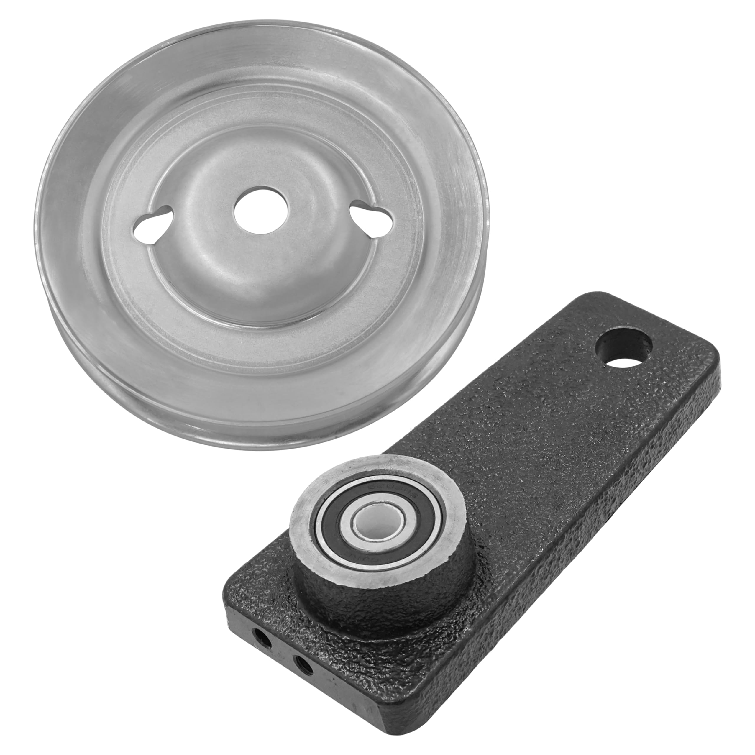 Caltric Deck V-Idler Pulley For John Deere 332 425 445 455 – 48/54/60 Decks, Aluminum