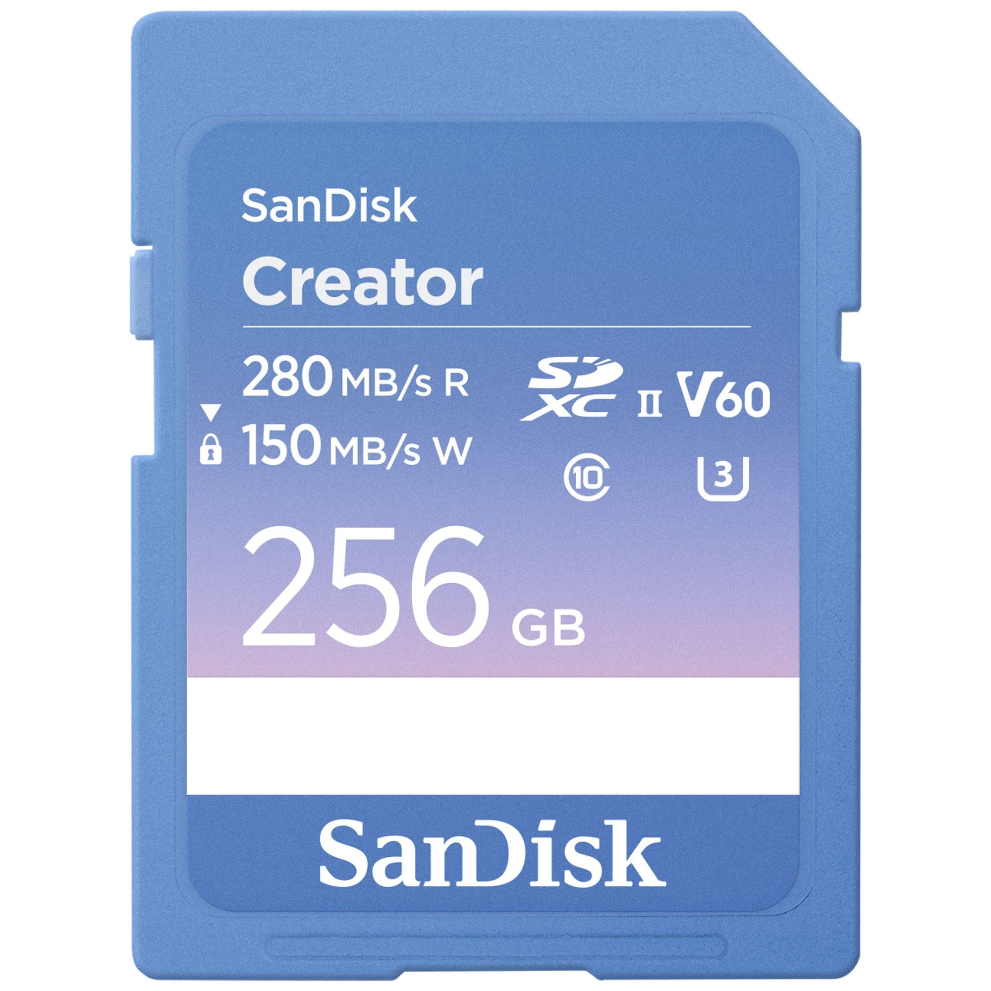 SanDisk Creator 256 GB SDXC UHS-II Classe 10 (SDSDXEP-256G-GNCIS)