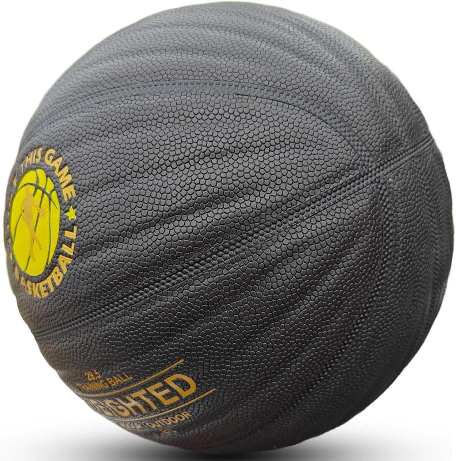 Weighted Basketball - Moisture-Absorbing Faux Leather, Soft Touch for Indoor/Outdoor Training