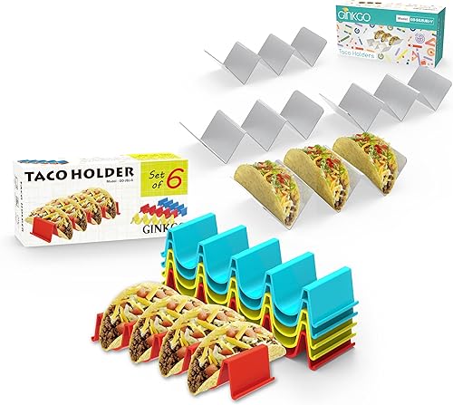 GINKGO Juego de 6 soportes para tacos y 4 soportes para tacos de acero inoxidable disponible en Yaxa Colombia