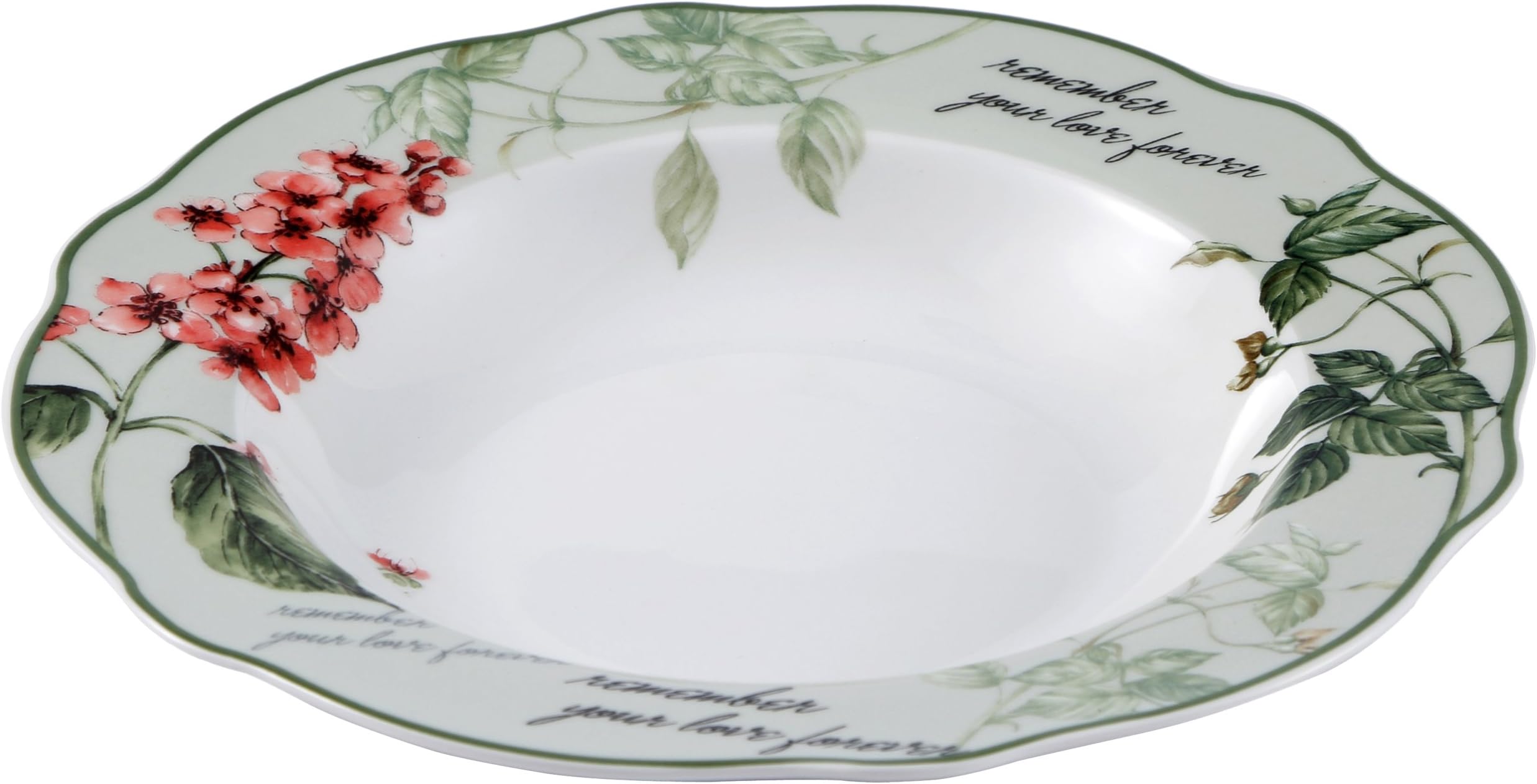 Brunchfield Remember New Soup Plate, Porcelain, Multi-Colour, 20 x 20 x 30 cm