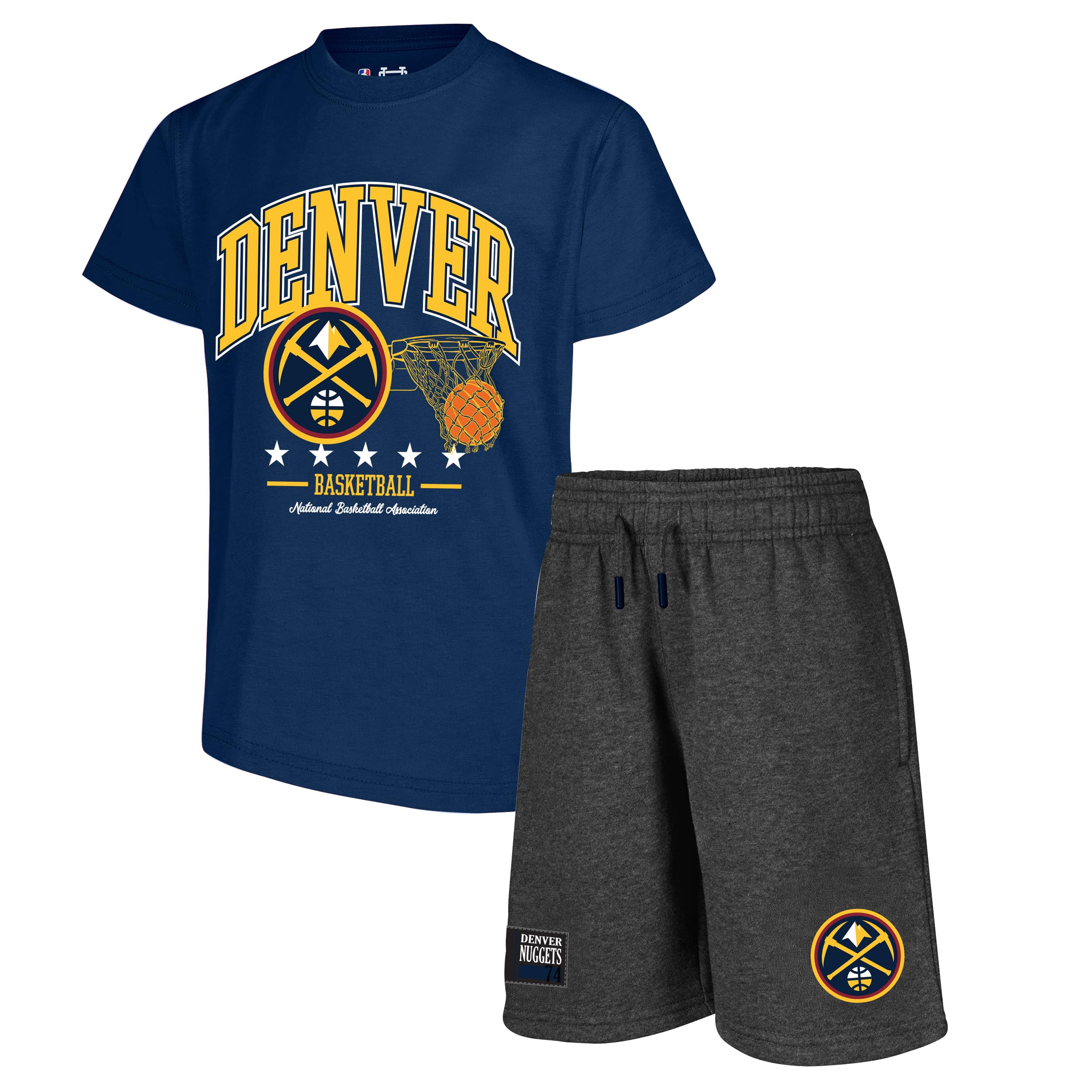 Ultra Game NBA Boys Nba Official Super Soft Game Time T-shirt & Shorts Set Team Color