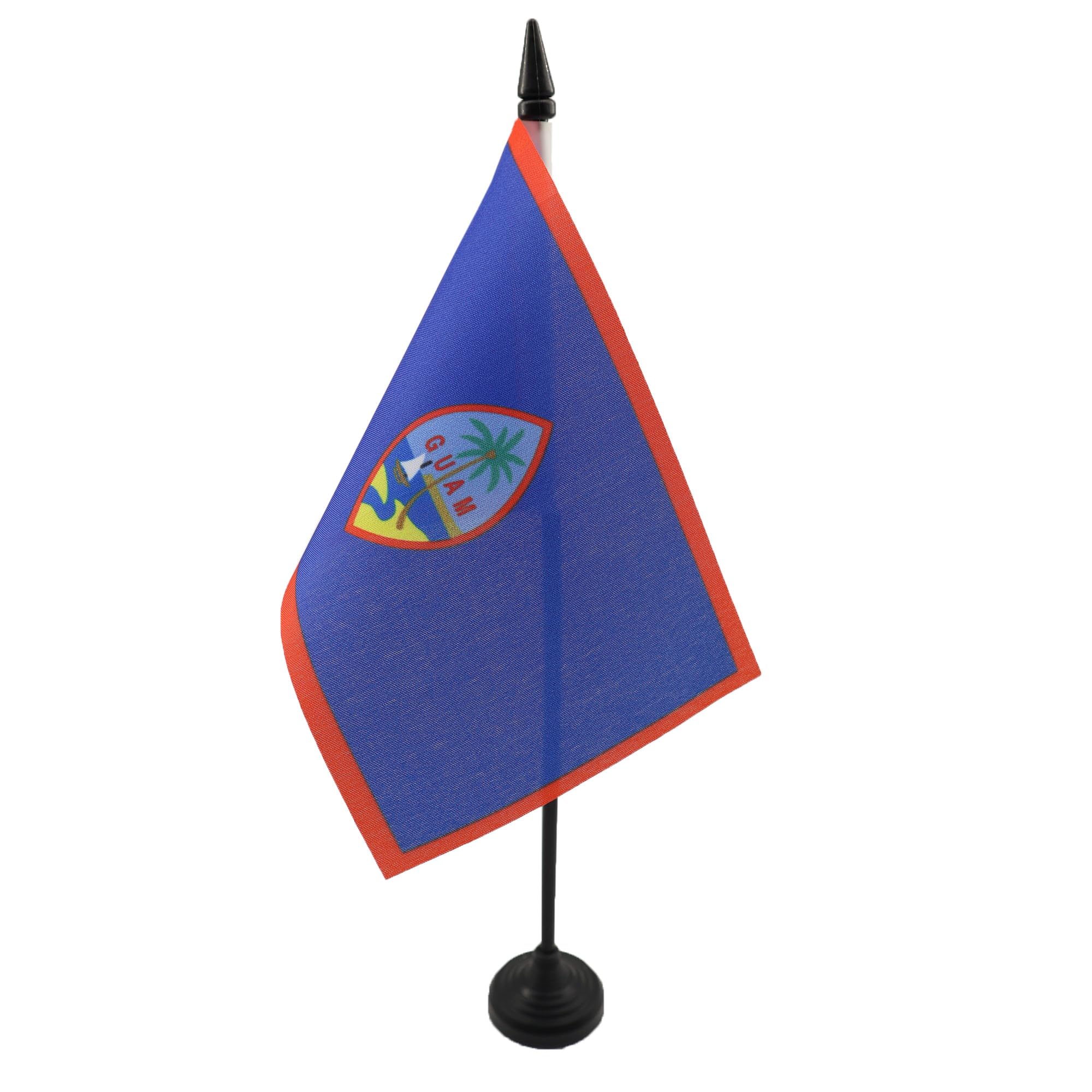 AZ FLAG Guam Table Flag 4x6 in 100D Polyester Plastic Base