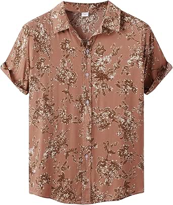 Chemise Hawaïenne Caribbean Joe Homme – Soie Vert Pâle, Manches Courtes, Taille L, état Parfait
