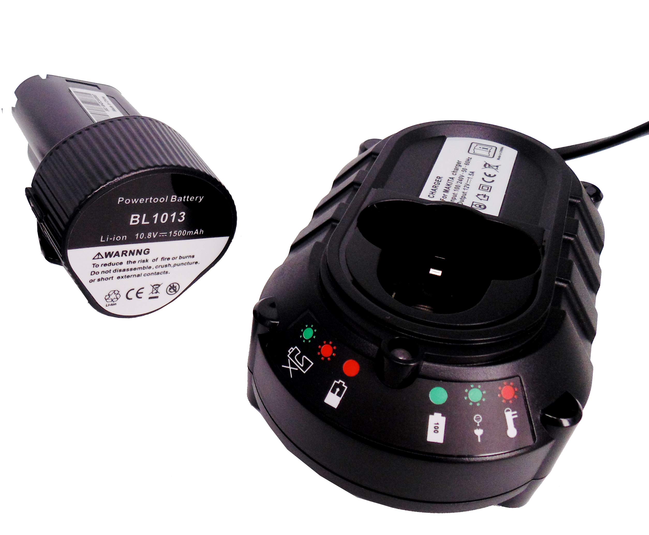 FengWings BL1013 10.8V 1.5Ah Replacement 2PCS Battery with