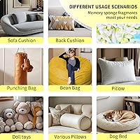Vista 7 de Jecqbor Relleno de espuma viscoelástica triturada de 5 libras para puf, relleno de puf de alta densidad, relleno de espuma viscoelástica de alta