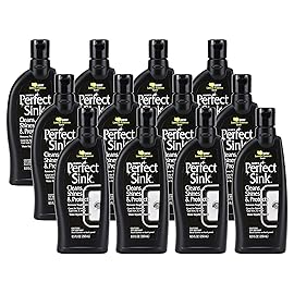 HOPE\'S Perfect Sink 8.5 oz Sink Cleaner and Polish, Restorative, Water-Repellant Formula, Stain Remover, Good for Stainless Steel, Cast Iron, Porcelain, Corian, Composite, 12 Pack