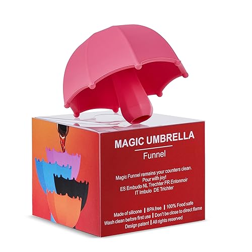 Miniatura 10 de Embudo pequeño para paraguas, embudo tipo hongo, vino tinto, jugo, leche, bebidas, embudo plegable de silicona de grado alimenticio para Año Nuevo,