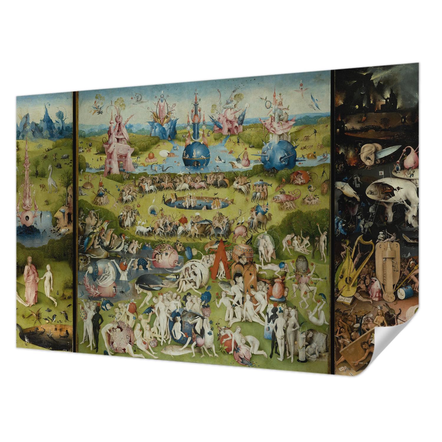 Revêtement mural autocollant pour chambre et salon au motif Le jardin secret