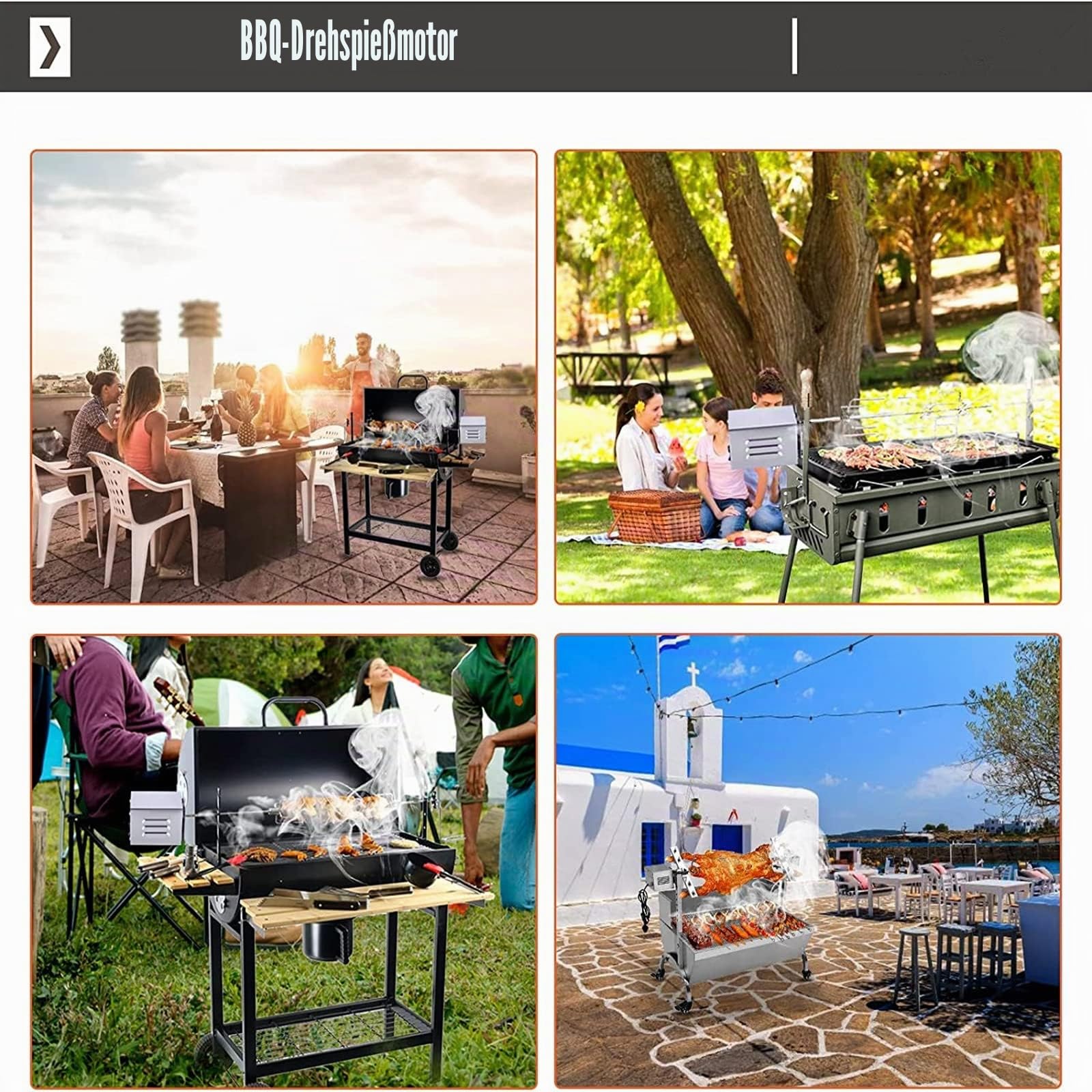grillmotor für grillspieß 220V SP-S40 Rotisserie Roaster Grill Grillmotor 50-70kg Edelstahl BBQ Grill Zubehör Bräter Elektromotor Ziegenschwein Huhn BBQ Spieß