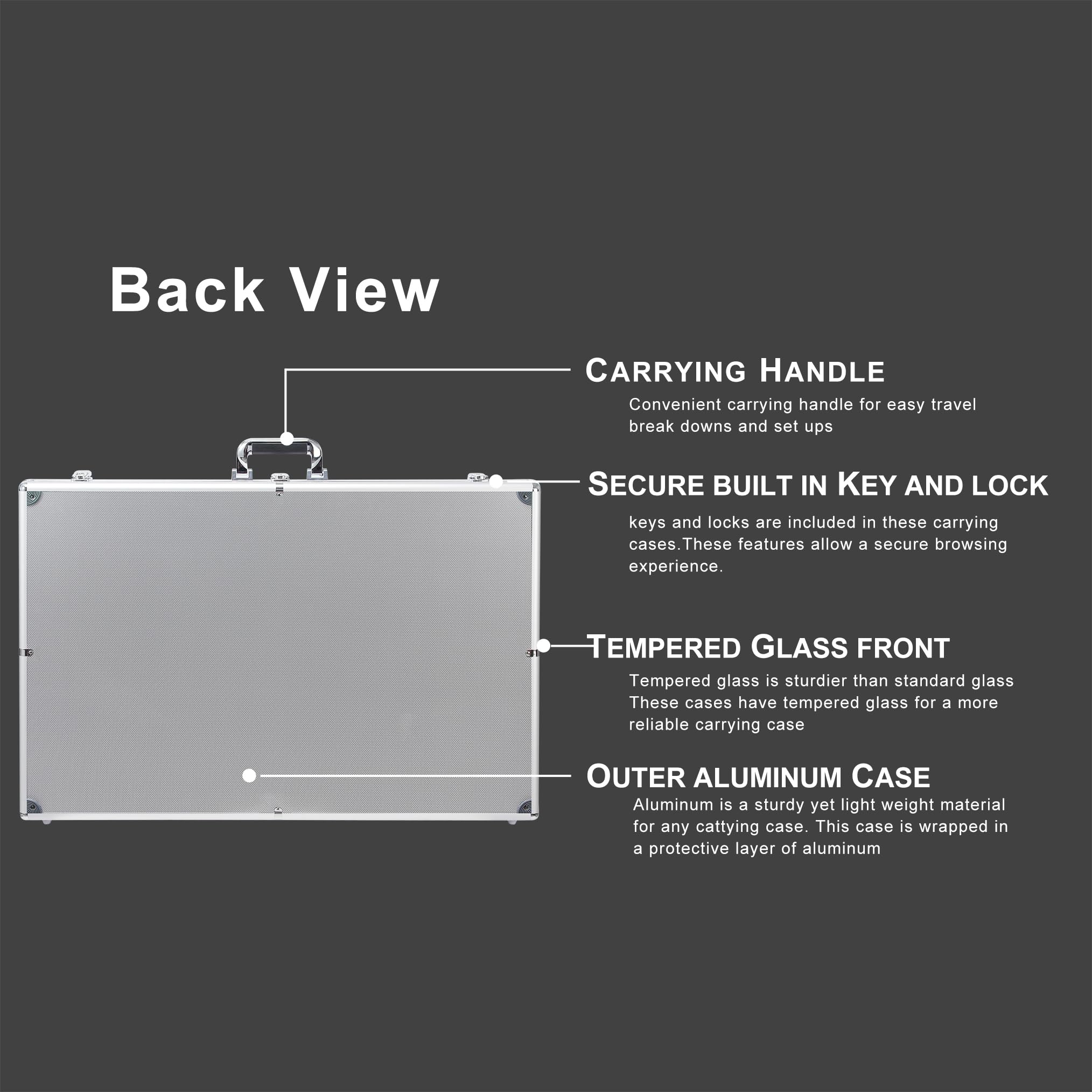 Amazon.com: QTYORD Card Display Case, Aluminum 34