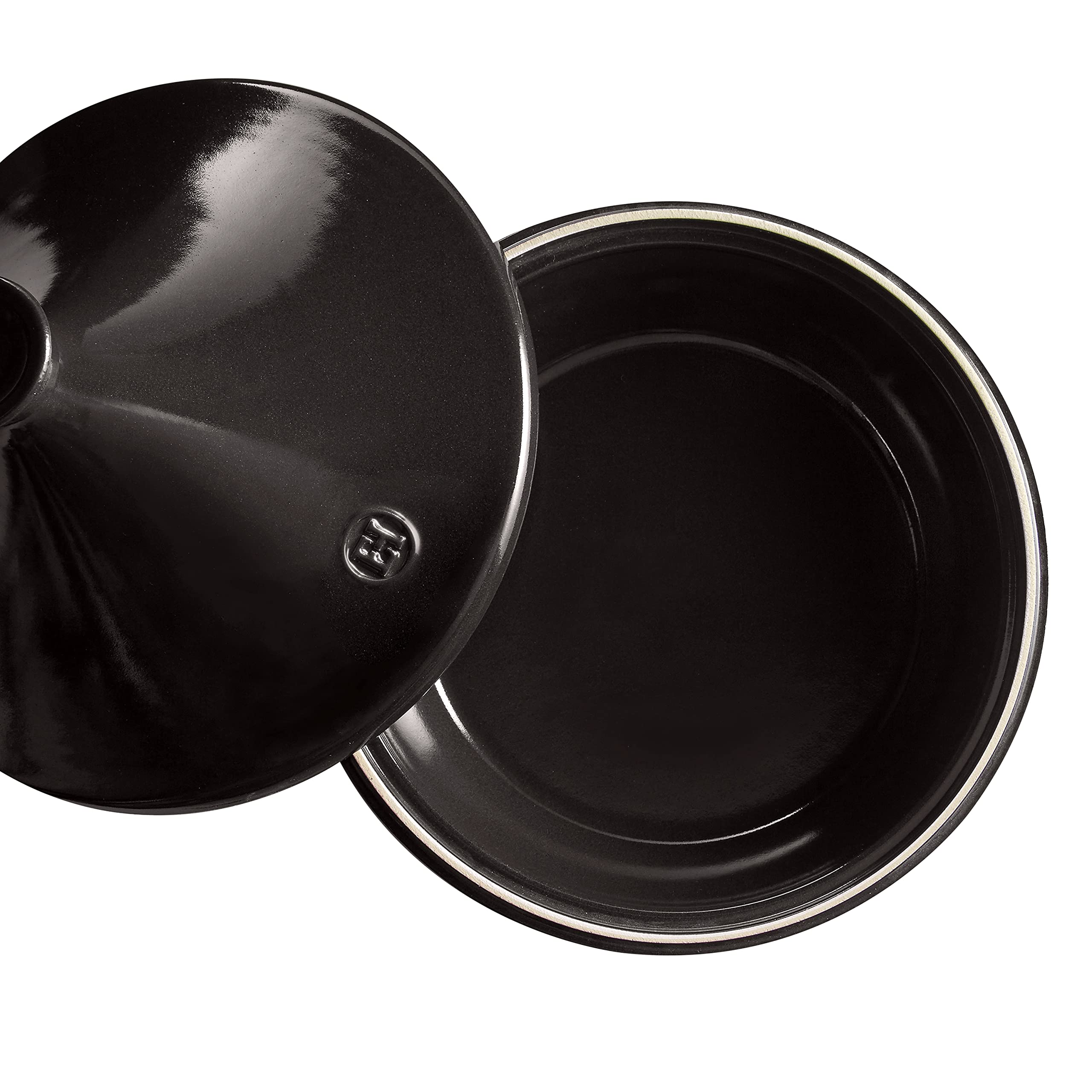 Emile Henry Tajine 32,5 cm – Céramique Flame – Cuisson Douce et Saveurs Préservées – Tous Feux & Four – Coloris Fusain – Fabriqué en France