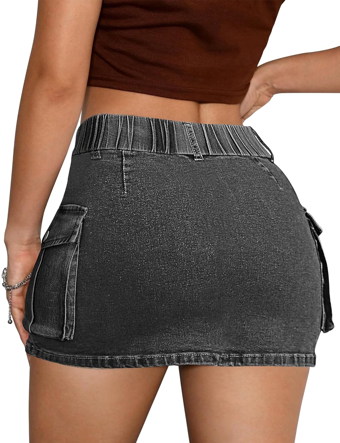 Saia cargo jeans feminina, Y2K Mini cintura baixa moderna slim fit saia curta com bolsos, Preto, GG em promoção! Veja a oferta e mais achadinhos de Saias 3 Hoje é o melhor dia para comprar Saia cargo jeans feminina, Y2K Mini cintura baixa moderna slim fit saia curta com bolsos, Preto, GG com aquele preço maroto! Promoção! Aproveite a oferta! 3