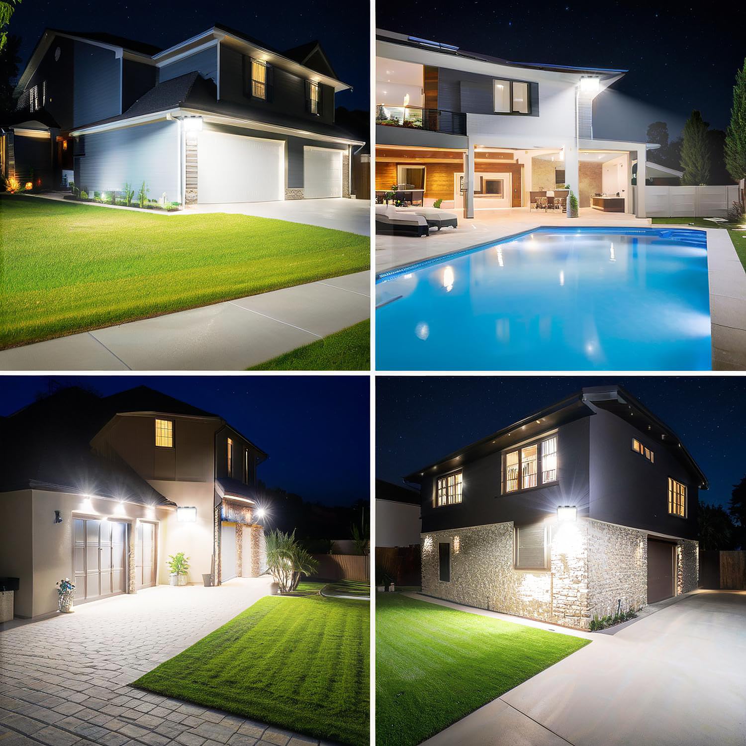 LED Strahler Außen 300W IP67 Wasserfest LED Scheinwerfer 85-265V | Superhell LED Fluter Außen 30000LM, Kaltweiß LED Aussenstrahler 6500K Wandstrahler für Lager, Garten, Garage, Hof, Parkplatz
