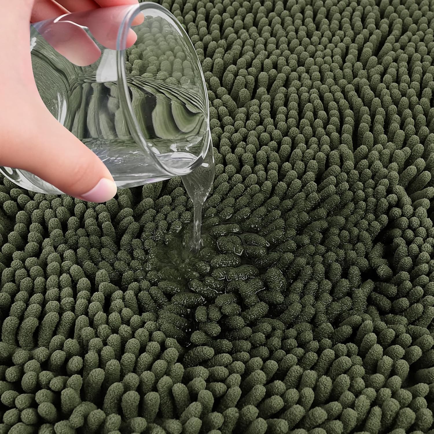 Bathroom Rugs Sets 3 Piece with Adjustable Toilet Seat Cover 19.5"x 18.5" Machine Washable Bath Rug Set with TPR Non Slip Rubber Backing Solid Bath Mat Set for Luxury Bathroom Decoration