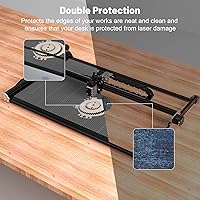 Vista 4 de NEJE Mesa de trabajo grande con láser de panal de abejas – 20.866 x 33.465 in (20.87 x 33.46 pulgadas), herramienta de grabado y corte para máquina