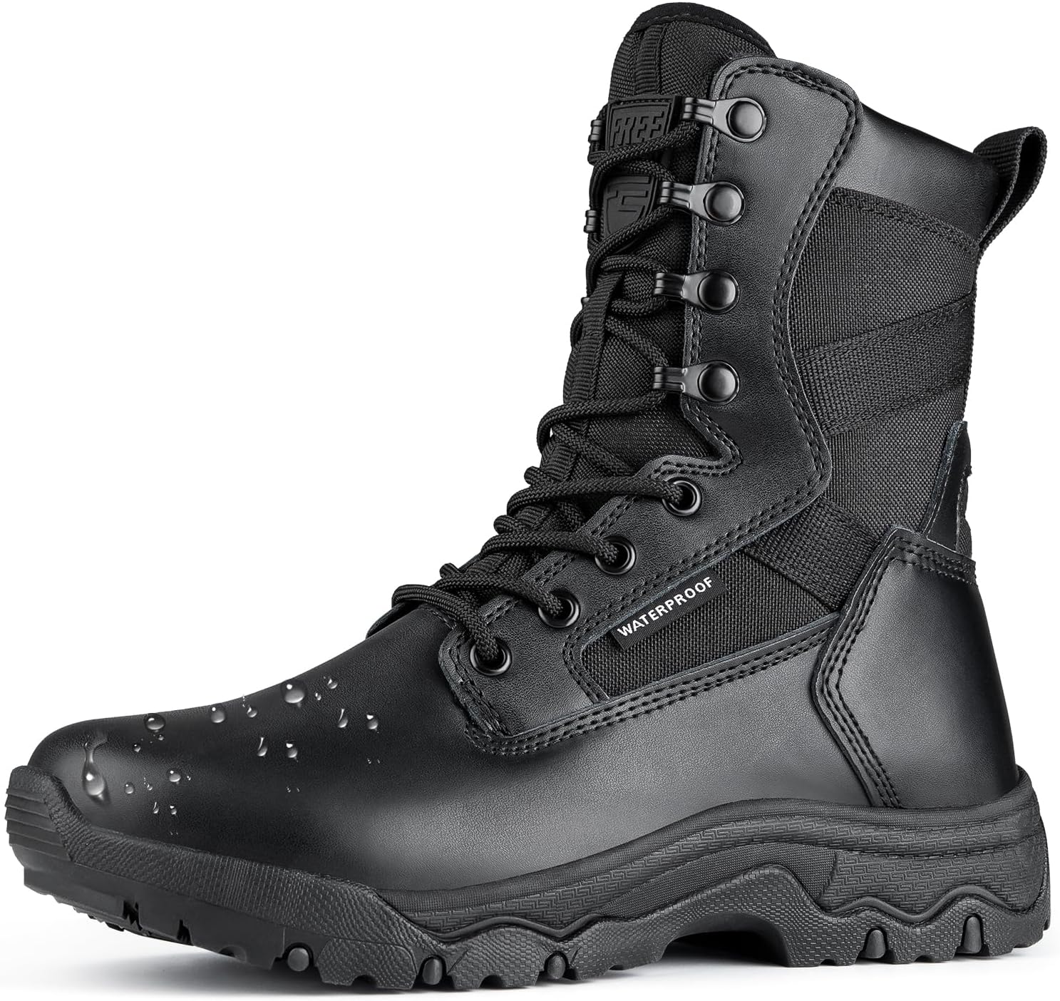 FREE SOLDIER Women's Tactical Boots 8 Inches Lightweight Combat Boot Durable Military Work Outdoors Boots Desert Boot for Women