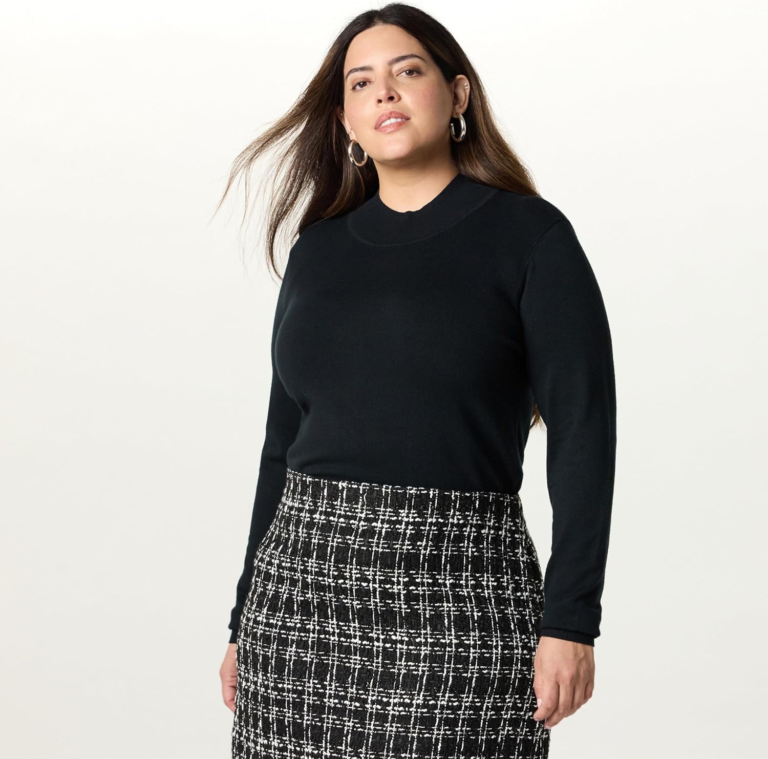 The Drop Womens Maura Long Sleeve Mock Neck Sweater - Image 5