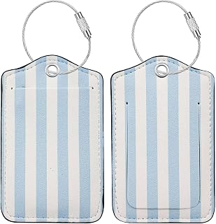 Luggage Tag, Premium Faux Leather Travel ID Tag, Stylish Suitcase Accessory | Travel Identification