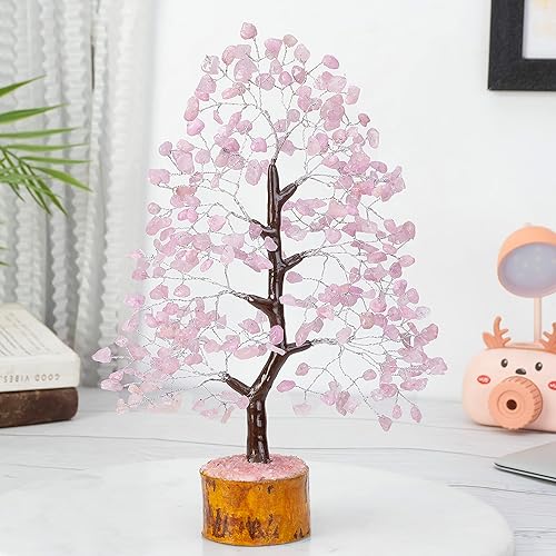 Miniatura 3 de Cartbug Árbol de piedras preciosas de jade verde, árbol de la vida, colgante de 7 chakras, árbol del dinero, árbol de cristal para energía positiva,