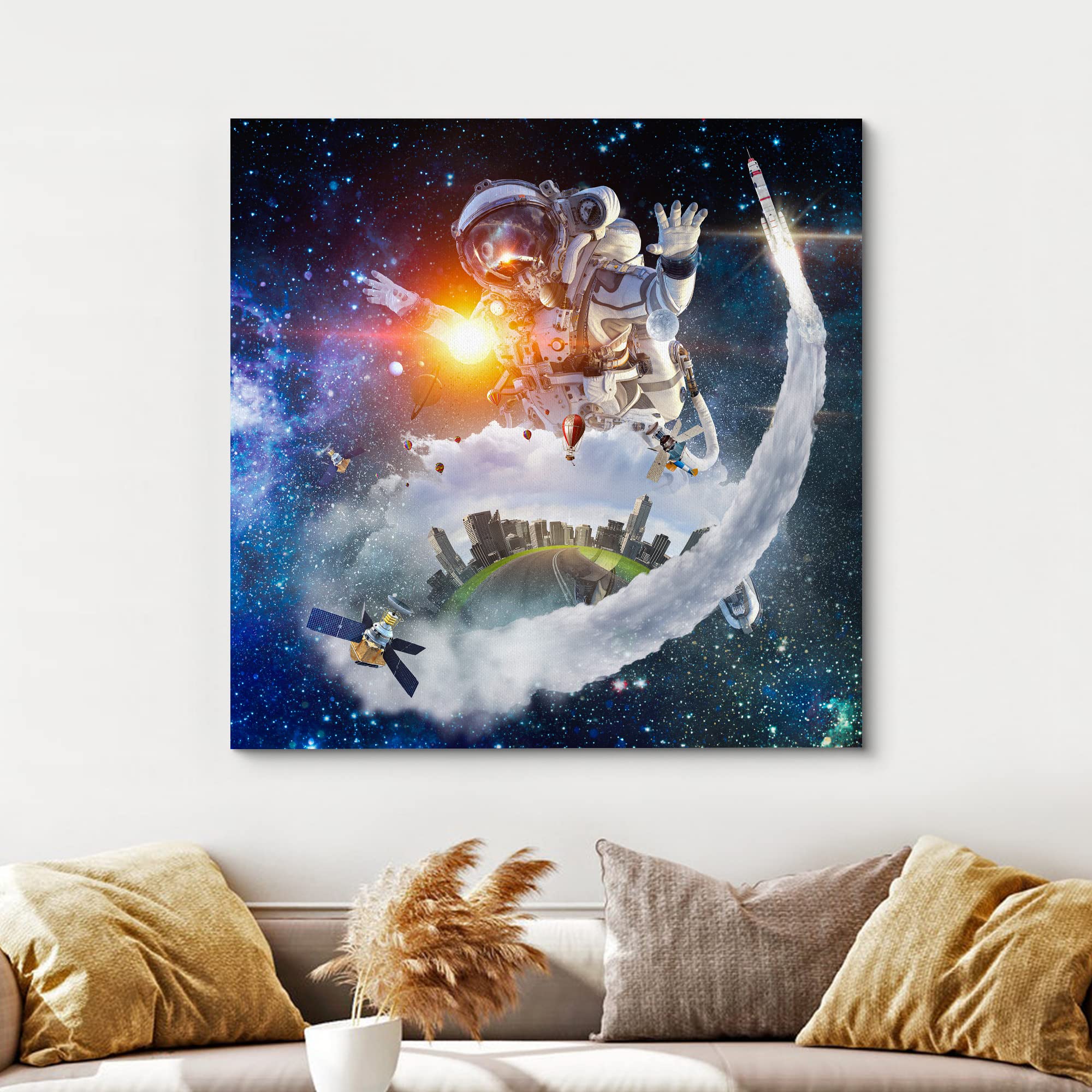 Amazon.com: wall26 Canvas Print Wall Art Surreal Solar Flare