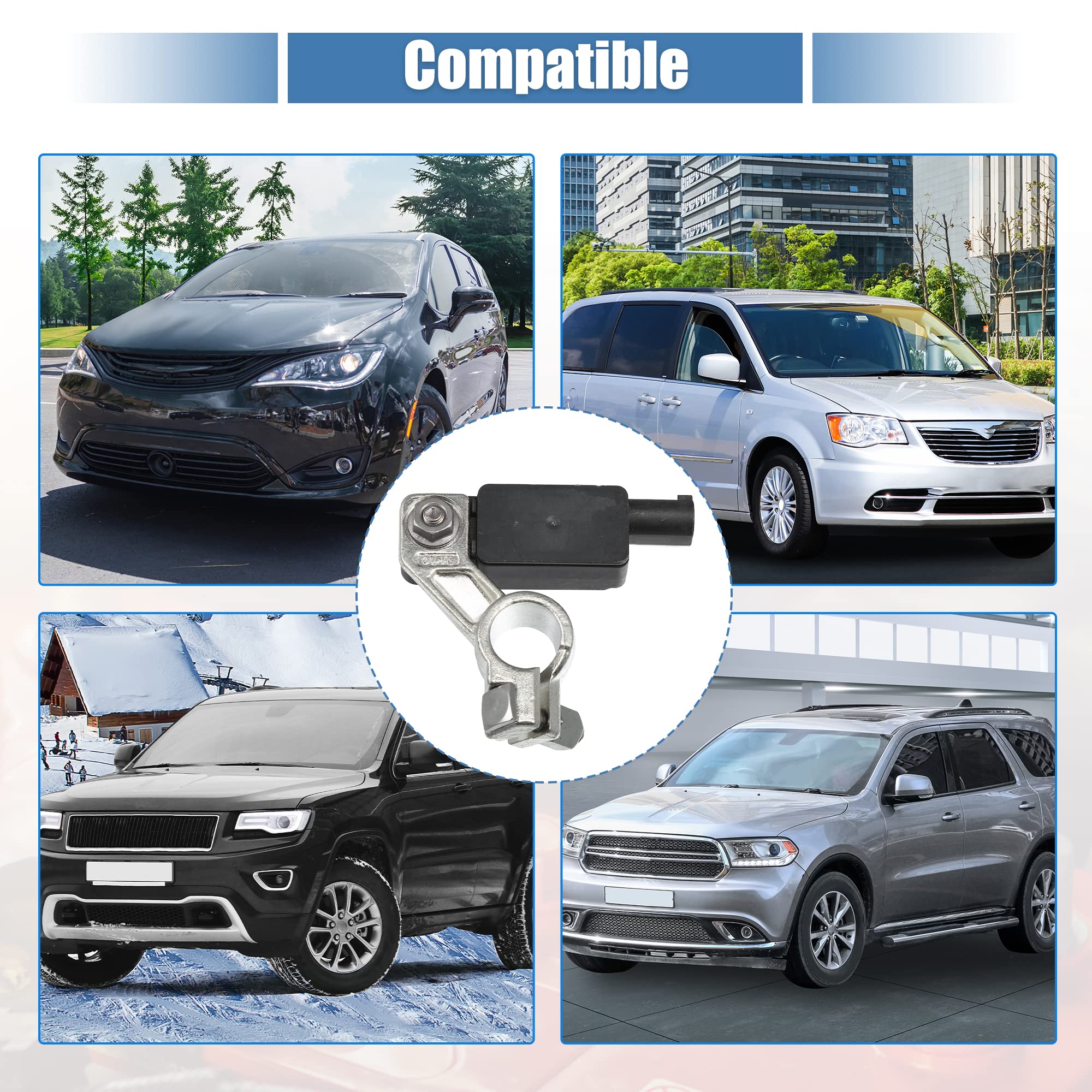 X AUTOHAUX Czujnik prądu akumulatora 68318616AC 56029778AB do Chrysler do Jeep