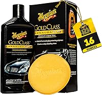 Meguiar's Gold Class Carnauba Plus Premium Liquid Wax Kit - 16oz Carnauba Wax with Foam Applicator for Pro Shine & Protection