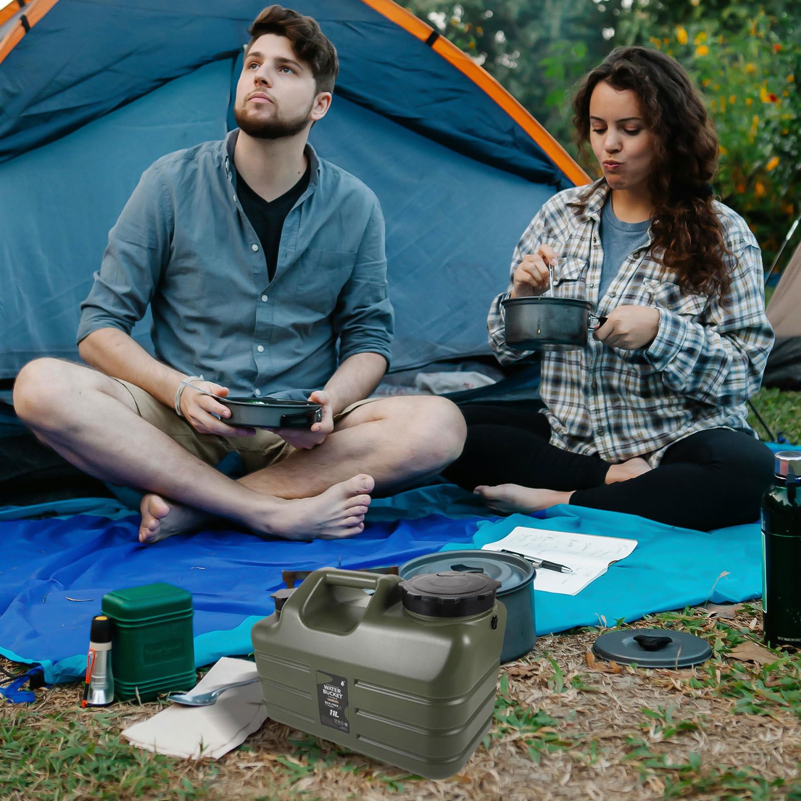 Yardwe Réservoir D’Eau Portable 11l en PE pour Véhicule et Camping