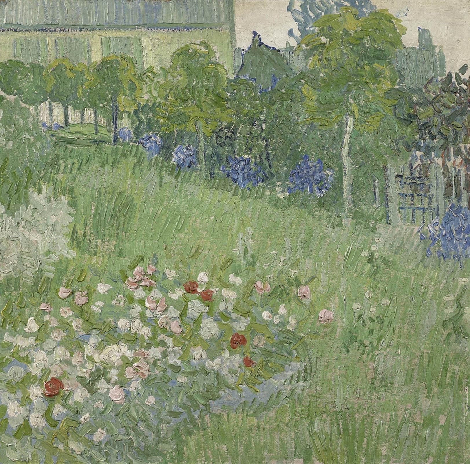 Affiche Graffiti Le jardin de Daubigny pour Décoration Salon Moderne
