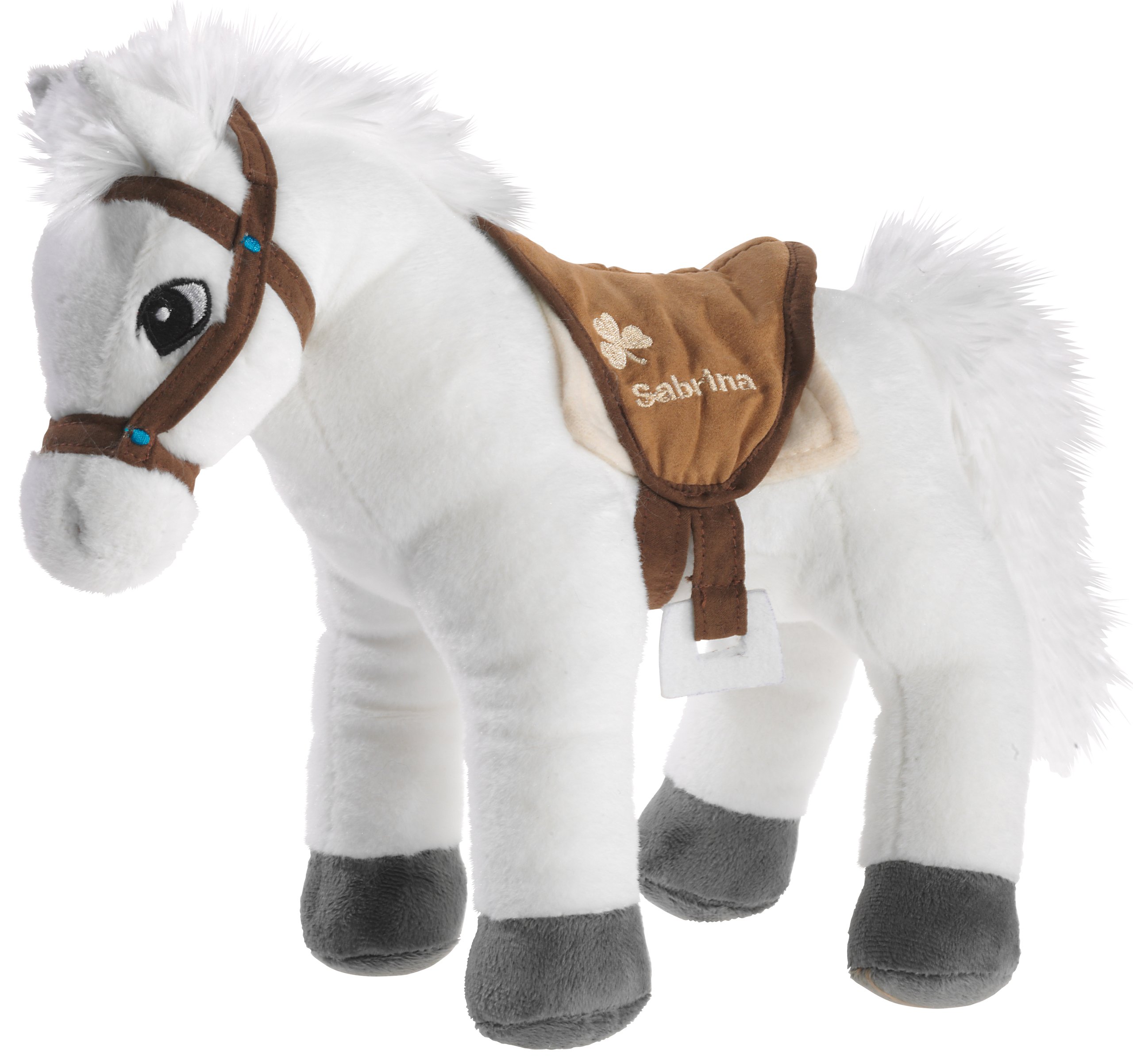 Bibi & Tina 637573 – Caballo, Sabrina pie, Color Blanco/marrón