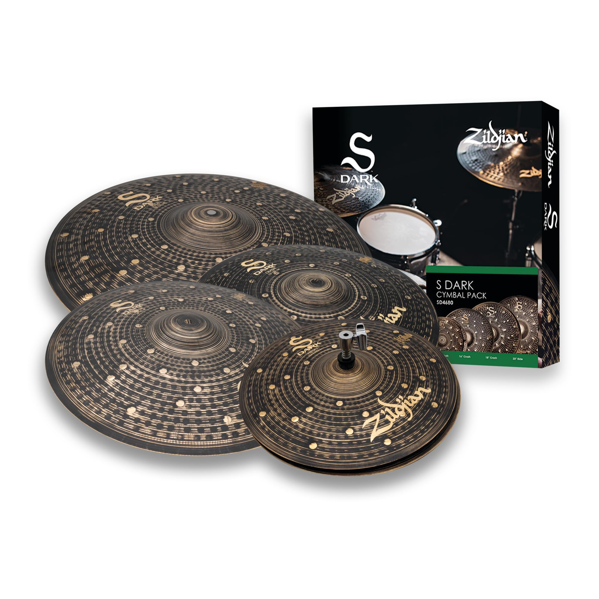 Zildjian シンバル 2枚セット Amazon.co.jp: ZILDJIAN/S DARK CYMBAL PACK NAZLSD4680 14HH/16C/18C