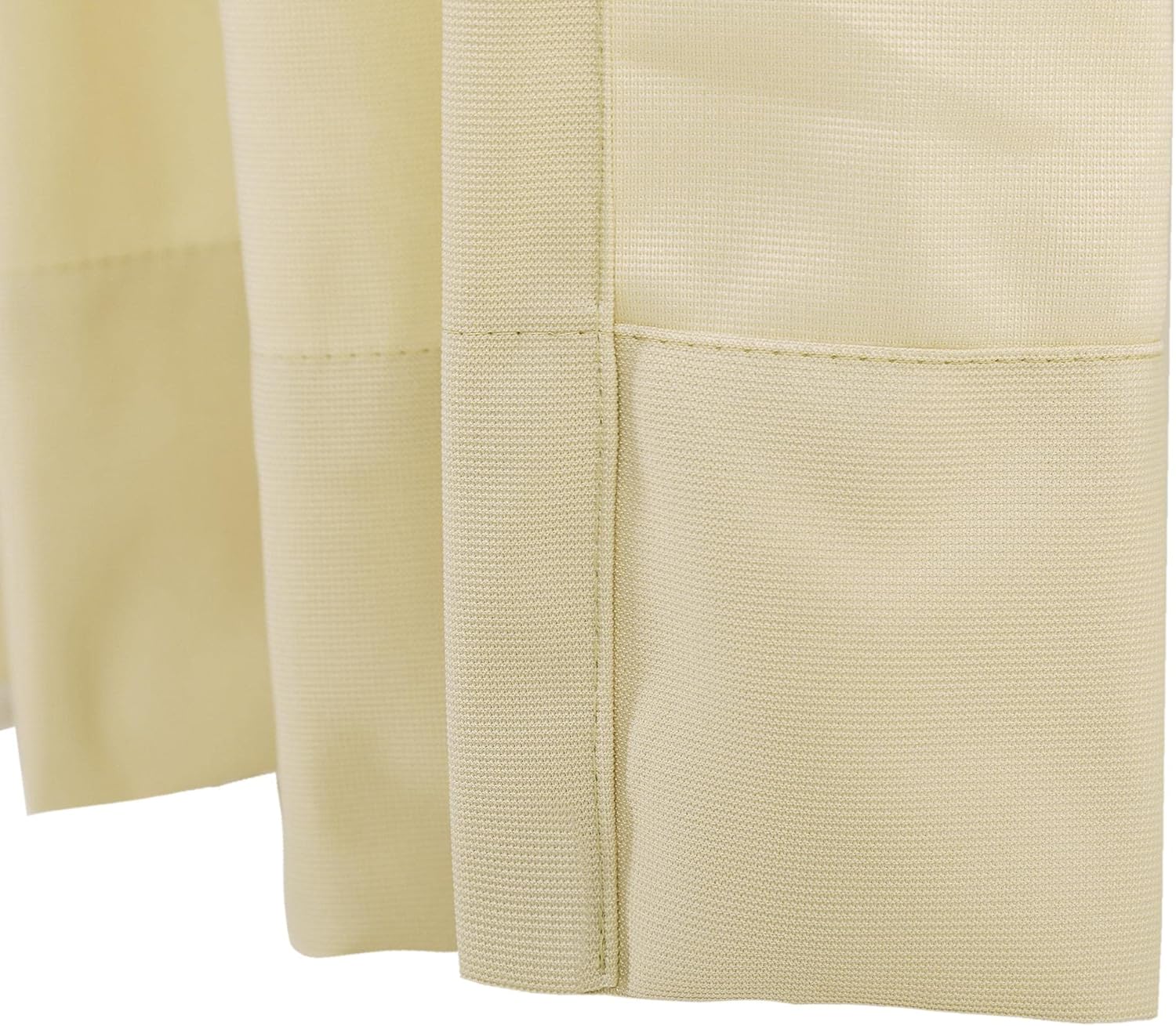 Beige Room Divider Curtains Privacy Cubicle Curtains with Flat Hook Hanging for SPA Lab Curtain Room Divider (5' x 8 1/2', 1 Panel)