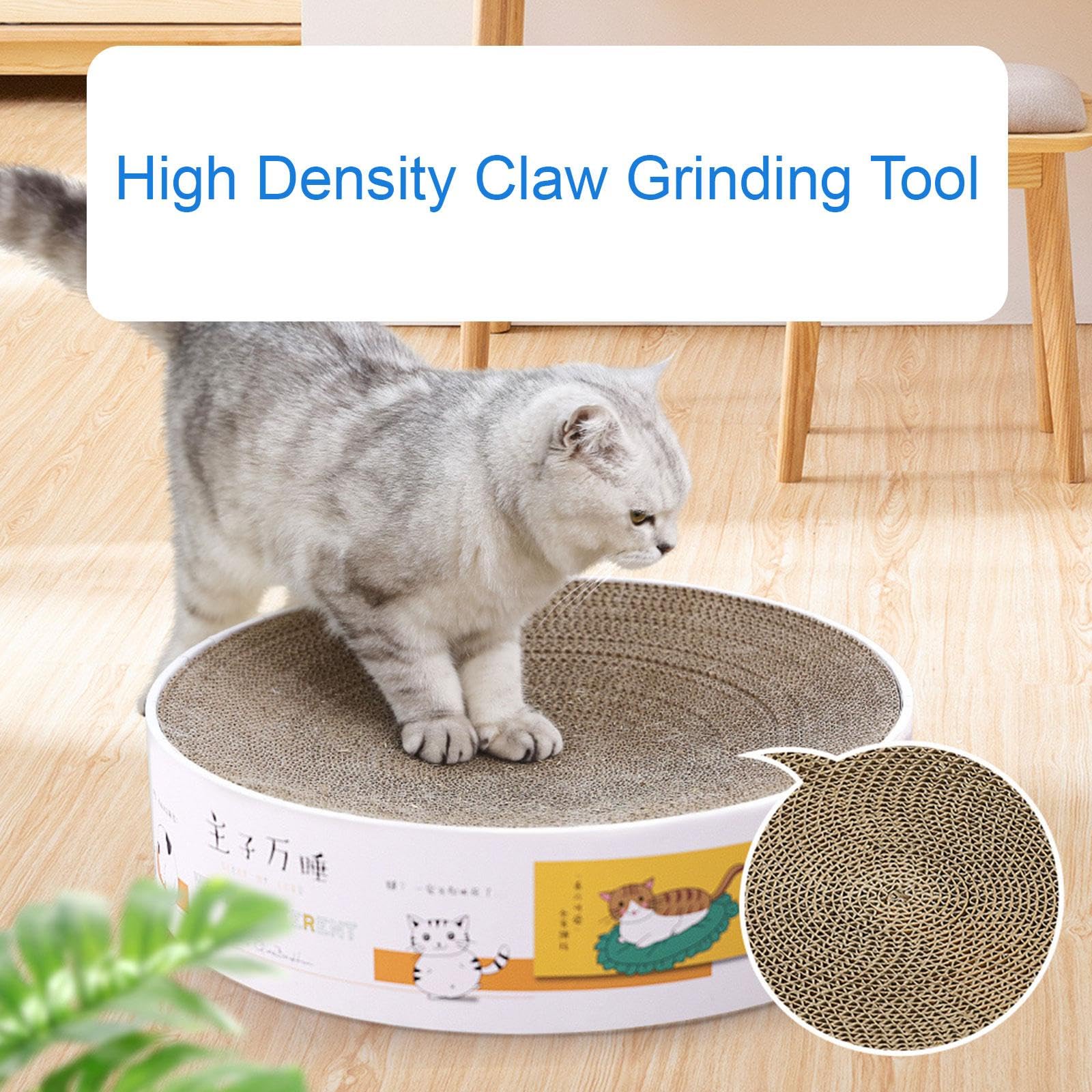 Griffoir pour Chatons, Lit et Plateau à Griffer, Accessoires pour Animaux de Compagnie, 35.8cmx10cm