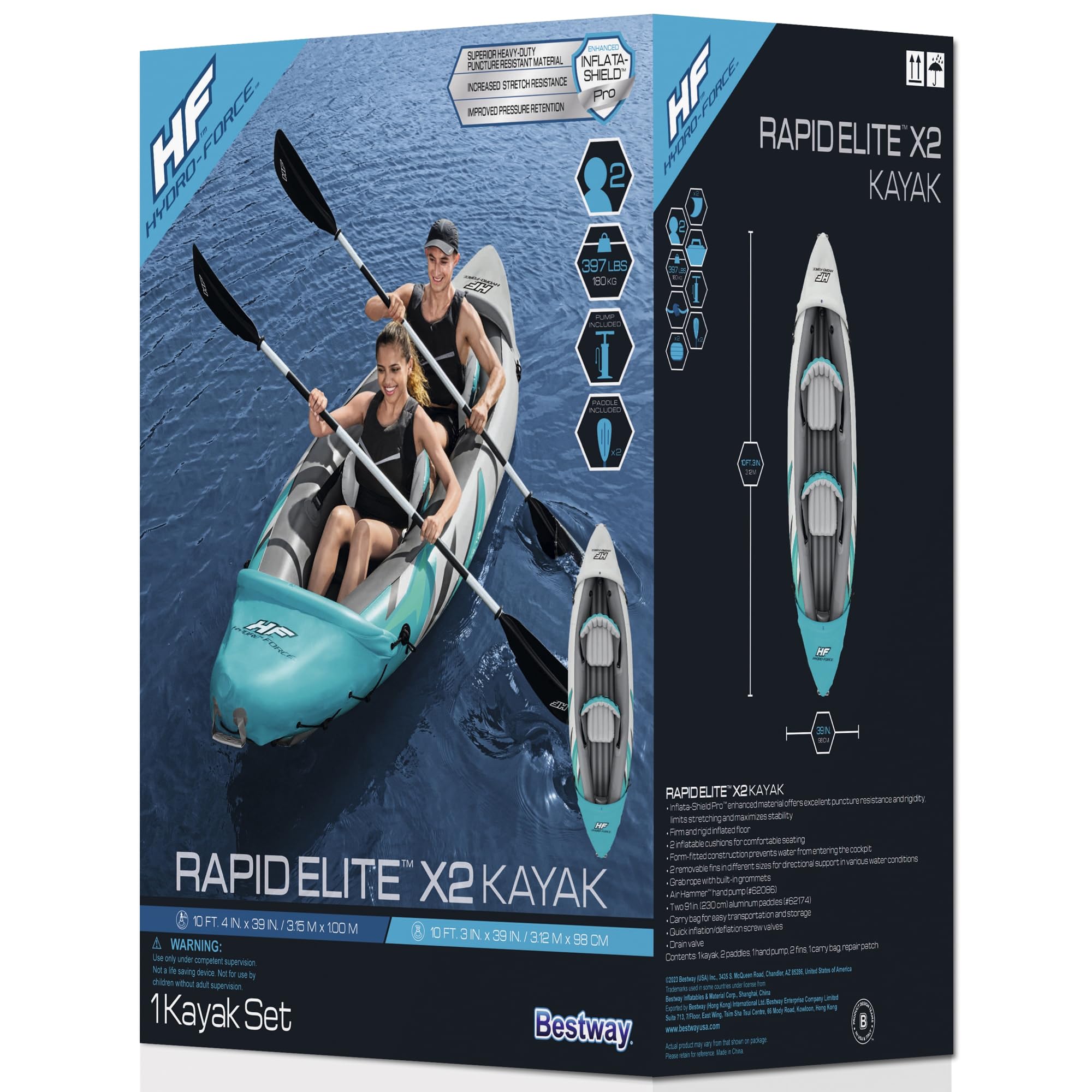 Hydro-Force Voyager X4 Inflatable Raft Set 11'6