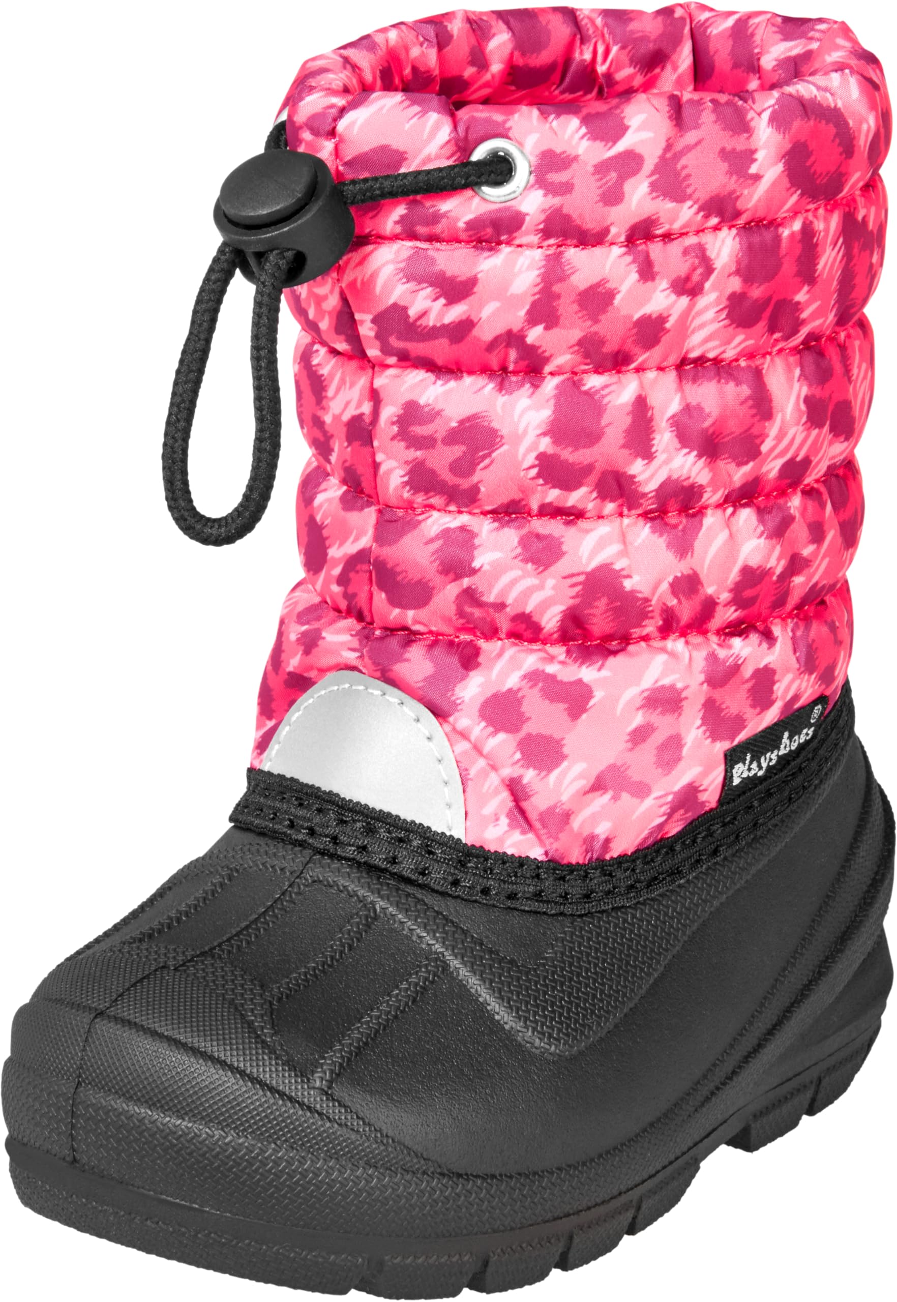 Playshoes Winter Bootie, Leo print, 3.5/4.5 UK Child