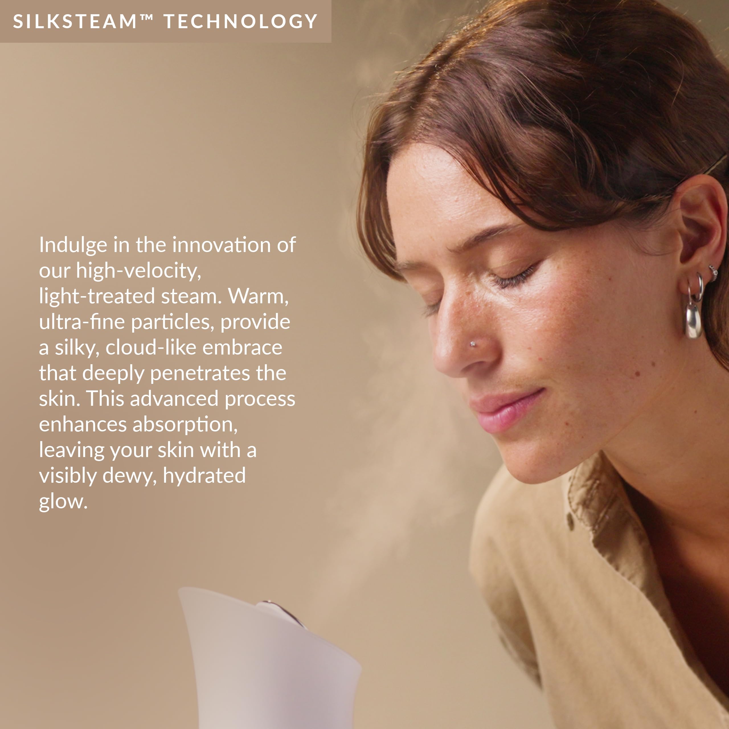 PMD SilkSteam Pro - Spa-Grade Facial Steamer with SilkSteam Technology - Rapid Start-Up - Adjustable, Directional Nozzle - Essential Oil Filters - Dewy, Hydrated Glow