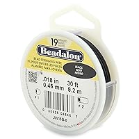 Vista 20 de Beadalon - Alambre para collar de cuentas de acero inoxidable (19 hilos, 0,25 mm, brillante, 31 m)
