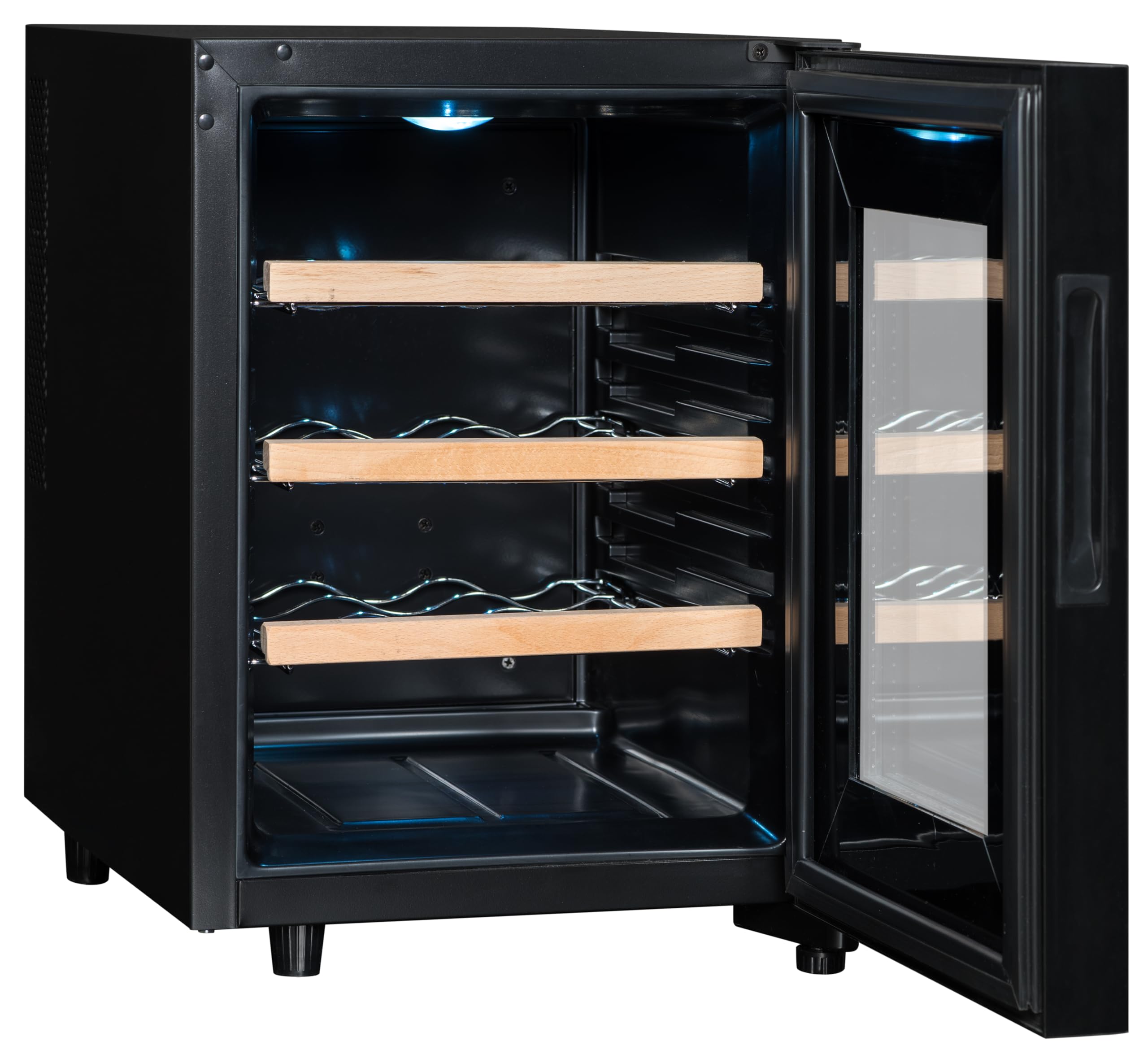 CLIMADIFF CC12F Hybrid-Weinkühlschrank 12 Flaschen Temperaturbereich 11°C-18°C freistehend