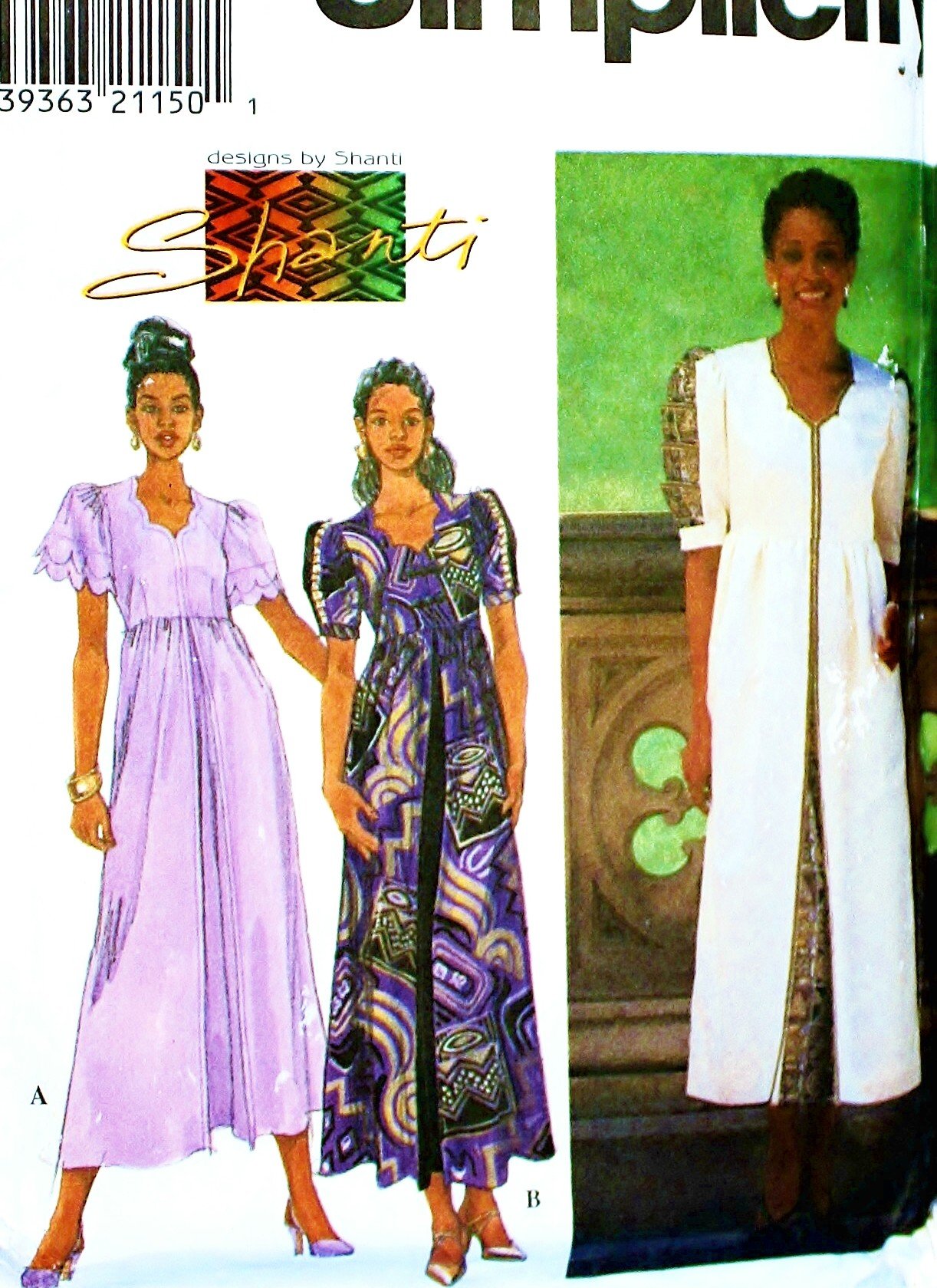 Simplicity 7955 patron robe Shanti gradé tailles 14 à 18