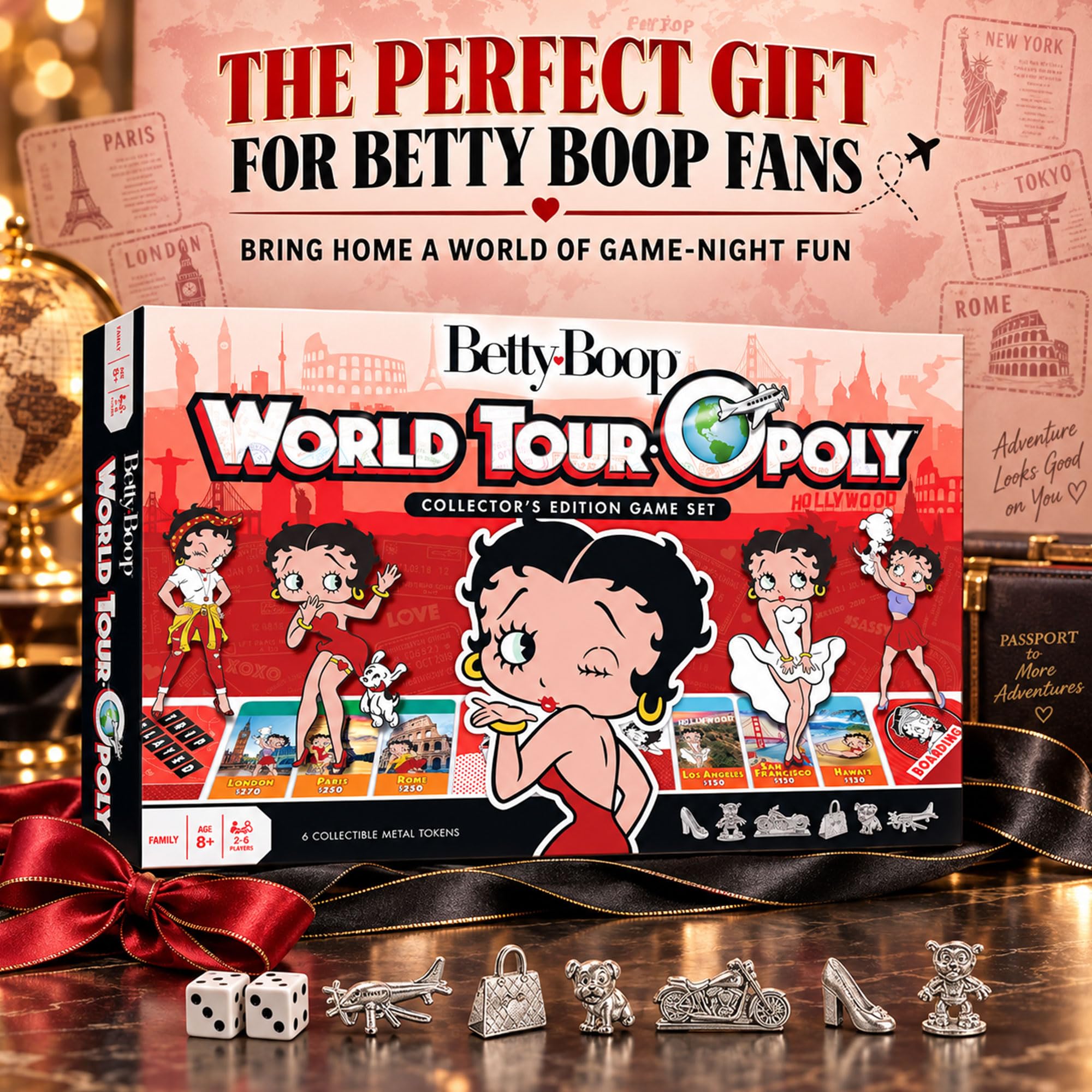 Betty Boop Opoly Board Game - World Tour! -6