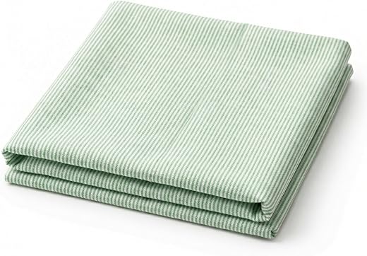 KHADDARVAS Khadi Cotton Fabric (2.5 Meter, 34-inch Width White &amp; Green)| Unstitched Fabric for Kurta, Salwar, Shirt &amp; Kurt...