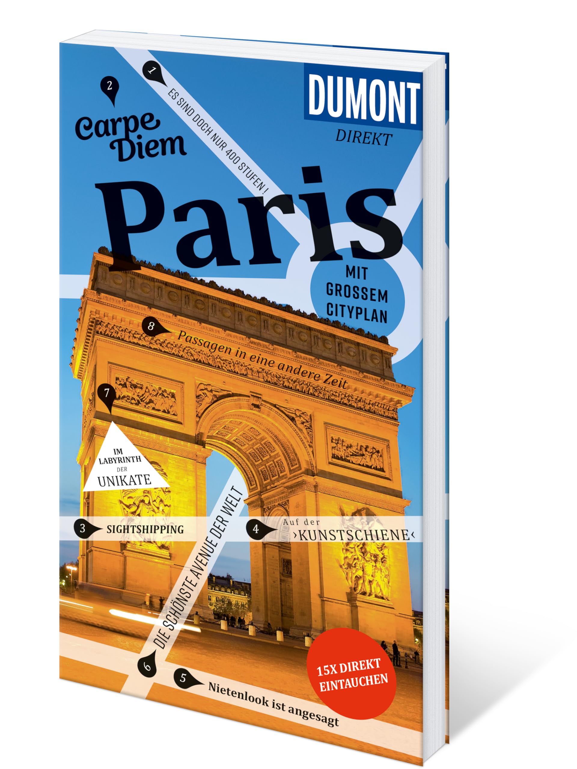 DUMONT direkt Reiseführer Paris: Mit großem Cityplan