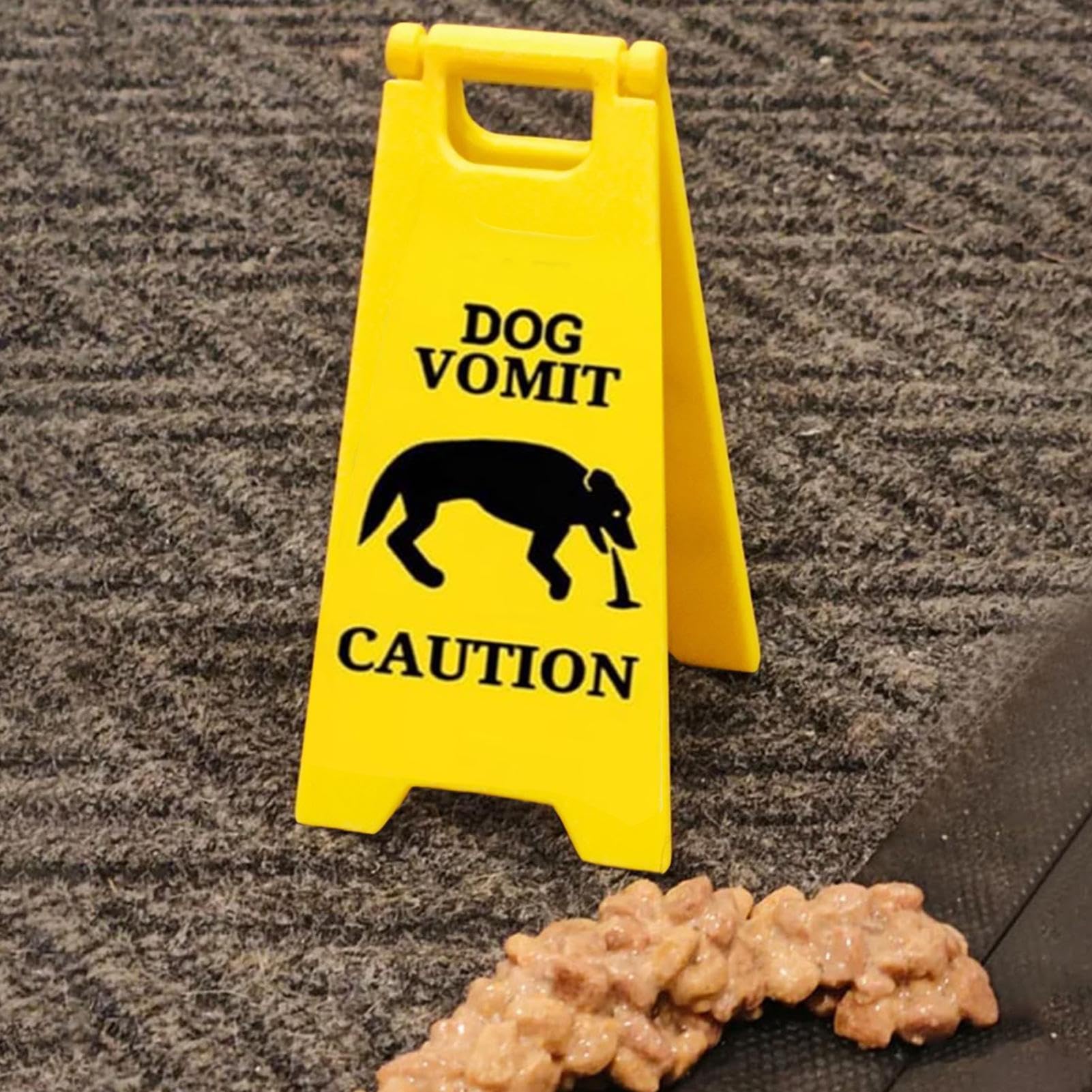 2 X Warnschild „Cat Vomit“ + Aufbewahrungsbox – 3D-Druck, Lustige Katzen-Deko