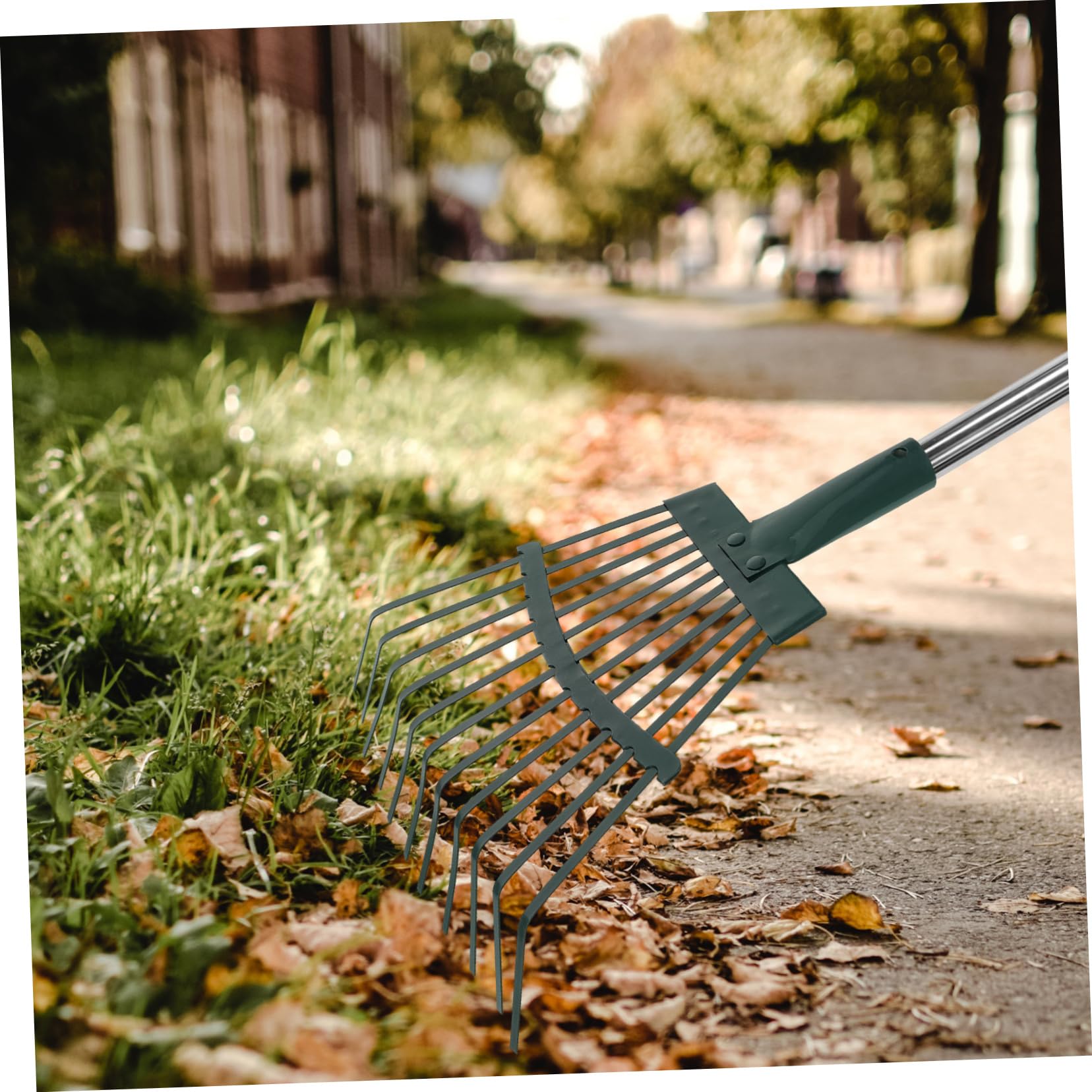 BESTonZON 3 Stück Gartenrechen für Laub und Gartenpflege Kompakter Laubbesen für Effizientes Reinigen von Rasenflächen Geeignet für Gartenarbeit und Outdoor Anwendungen