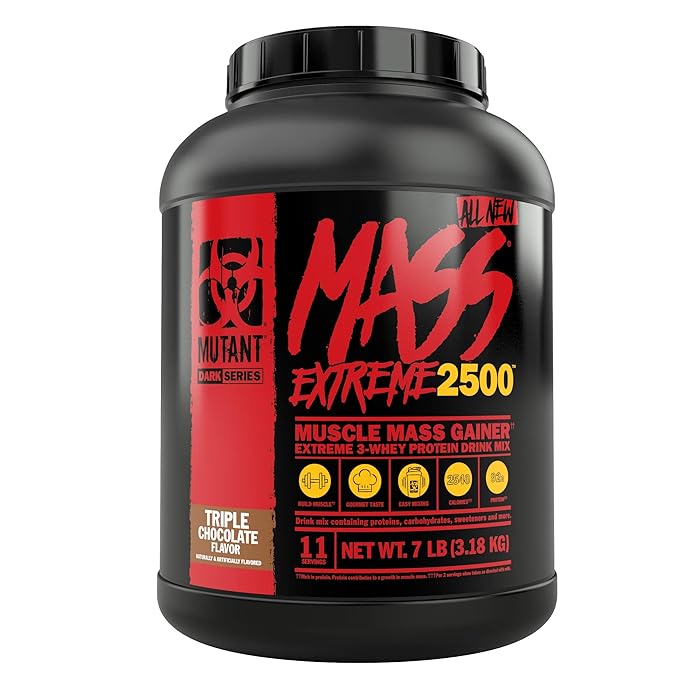 Buy Mutant Mass XXXtreme Gainer Whey Protein Powder, Build Muscle Size