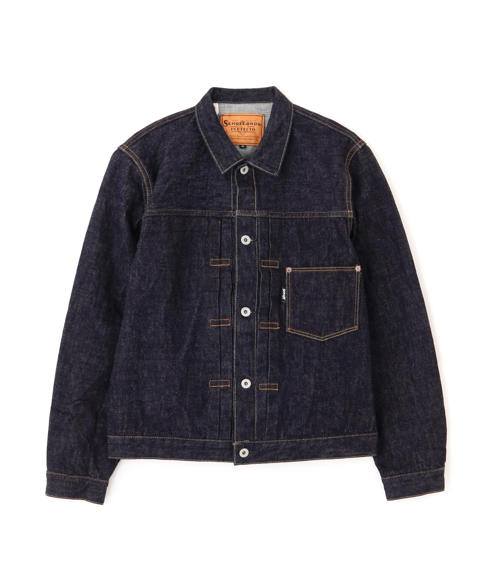 Schott Bros.Perfecto ストライプデニムジャケットセットアップ Schott Bros.Perfecto ストライプデニムジャケットセットアップ