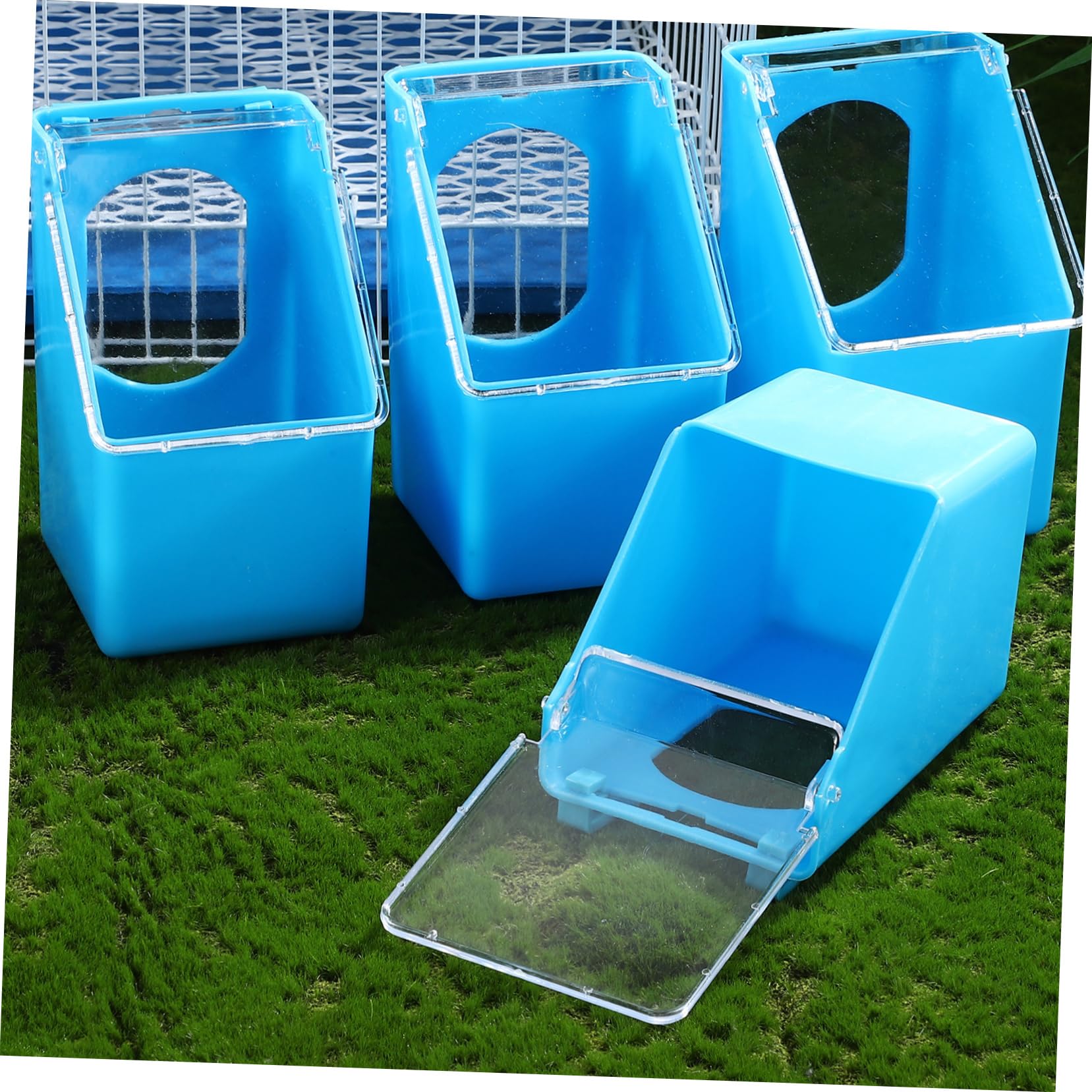 Kisangel 8piezas Comedero para Pájaros Colgante De Alimentador Multifuncional para Jaula De Aves Fácil De Limpiar y Usar para Alimentar Palomas y Otros Pájaros