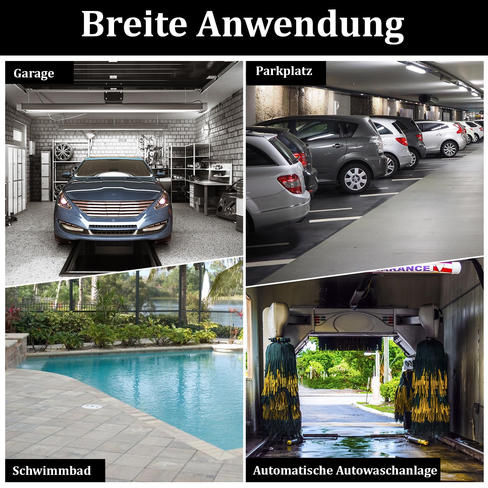 20 Stück PP Garagenboden 40x40cm Garagenbodenfliesen Ineinandergreifende Garagenboden matten, Garagen Drainagematte für Garage, Innen Außen,Schwimmbäder,Tragfähigkeit;3200KG(3.2m²) (Schwarz)