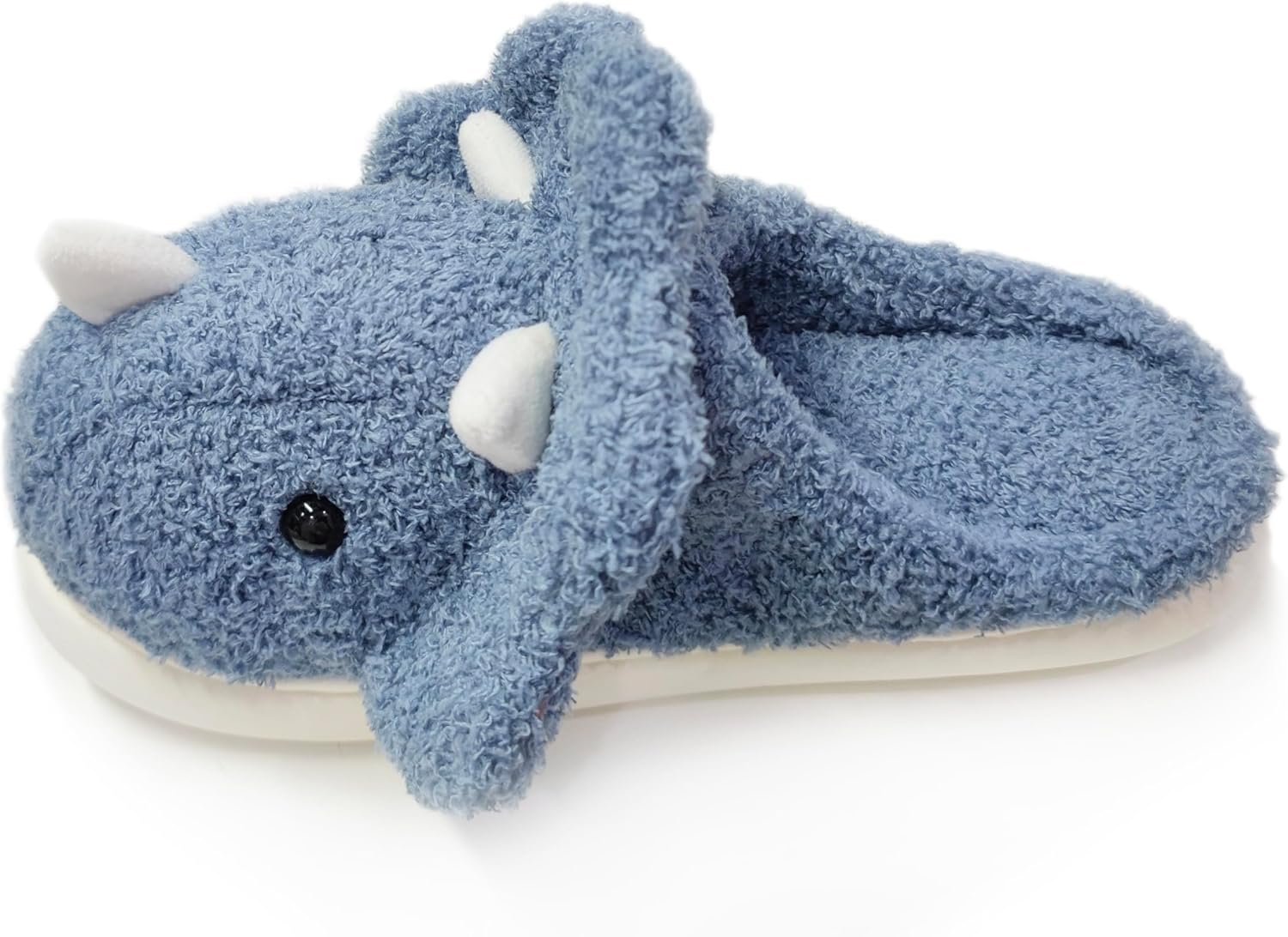 Unisex Dinosaur Plush House Slippers - Soft Indoor & Outdoor Fuzzy Winter Slippers - Image 5